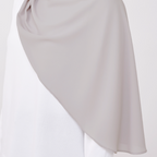 JASMINE HALF MOON INSTANT SHAWL - NATURE GREY