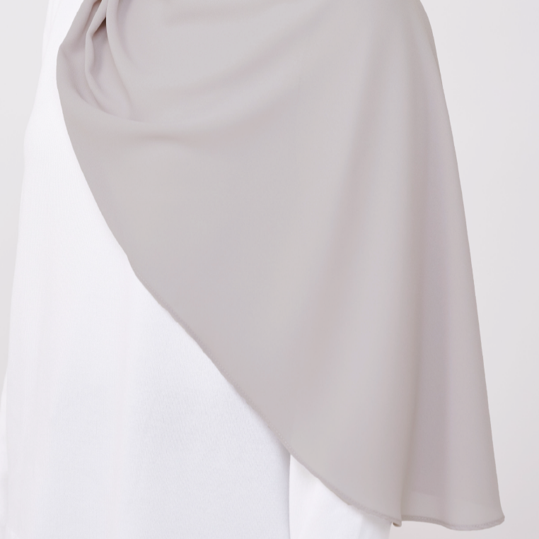 JASMINE HALF MOON INSTANT SHAWL - NATURE GREY