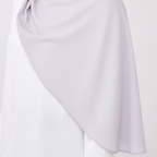JASMINE HALF MOON INSTANT SHAWL - ICE SILVER