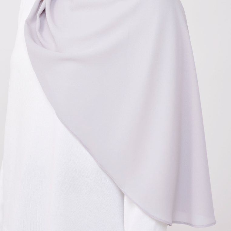 JASMINE HALF MOON INSTANT SHAWL - ICE SILVER