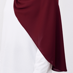 JASMINE HALF MOON INSTANT SHAWL - POMEGRANATE