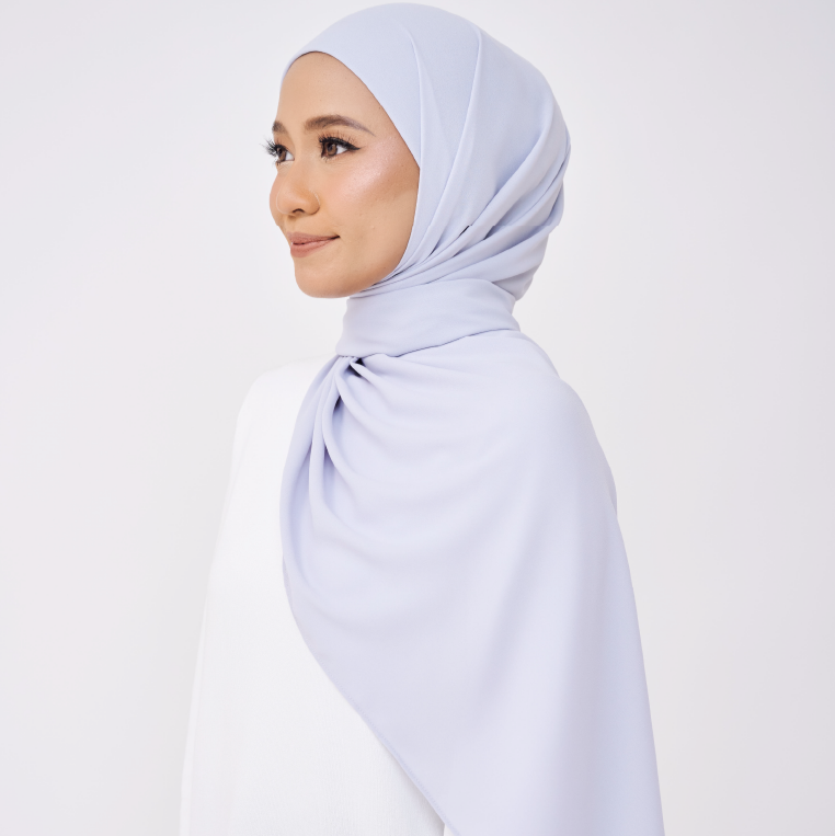 JASMINE HALF MOON INSTANT SHAWL - SAND BLUE