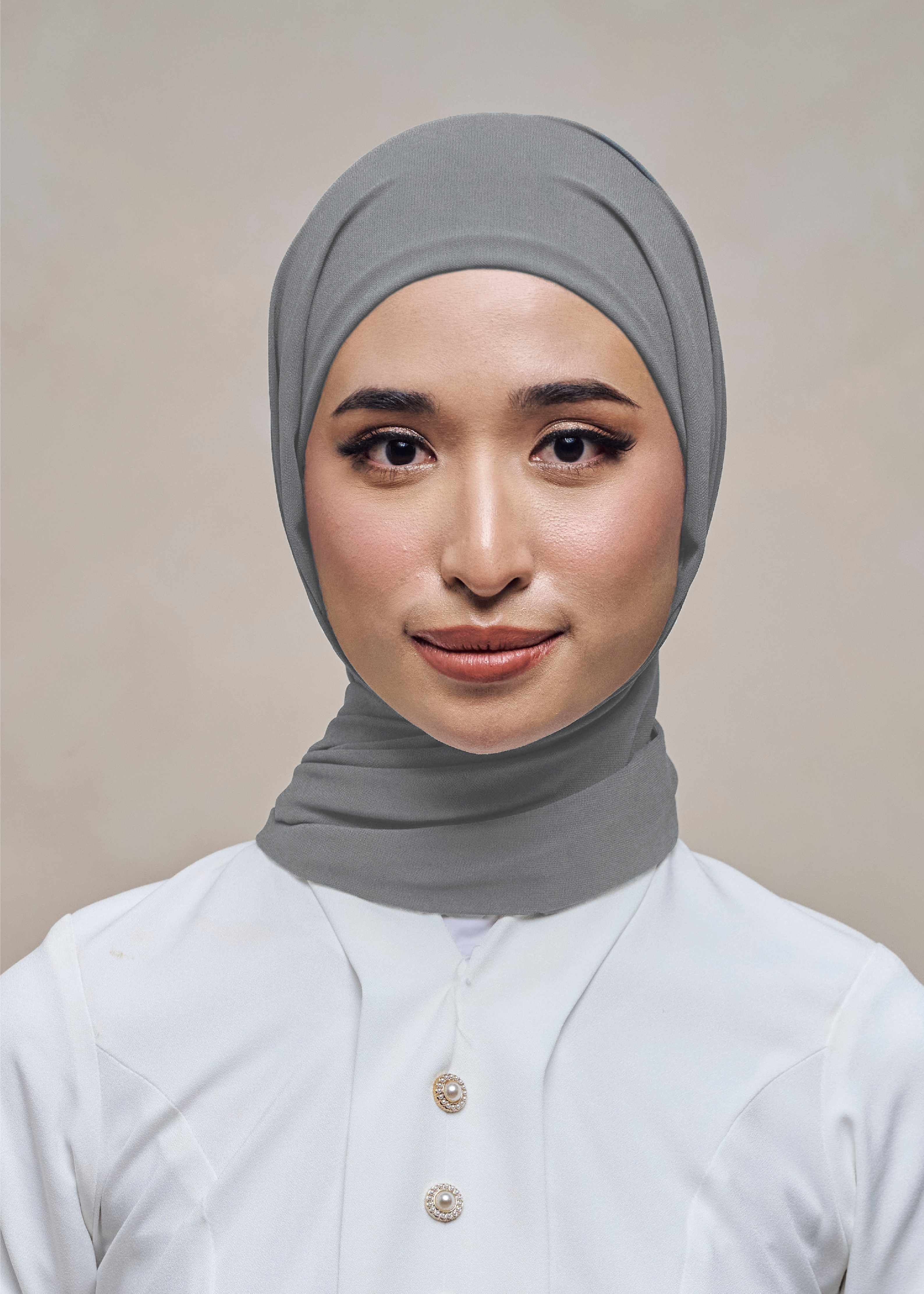 ELZA INSTANT SHAWL - LAVA GREY