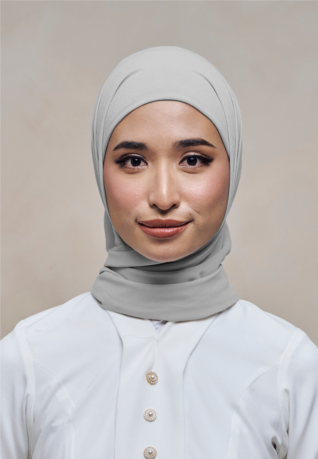 ELZA INSTANT SHAWL - LIGHT GREY