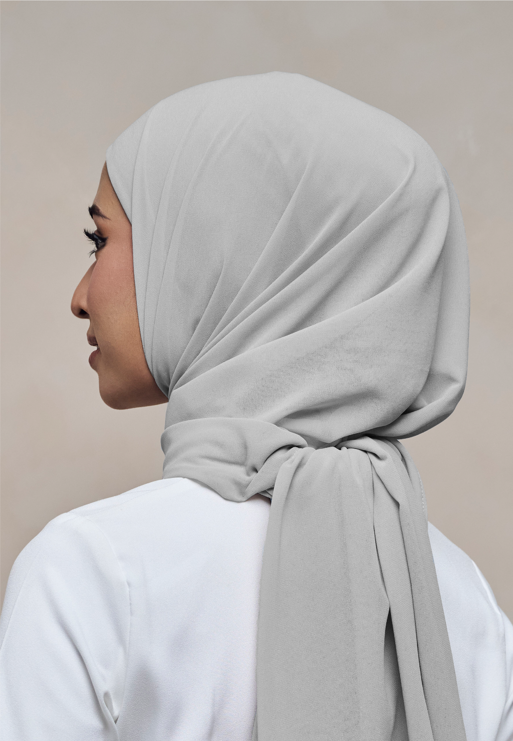 ELZA INSTANT SHAWL - LIGHT GREY