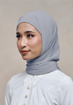 ELZA INSTANT SHAWL - LUNAR BLUE
