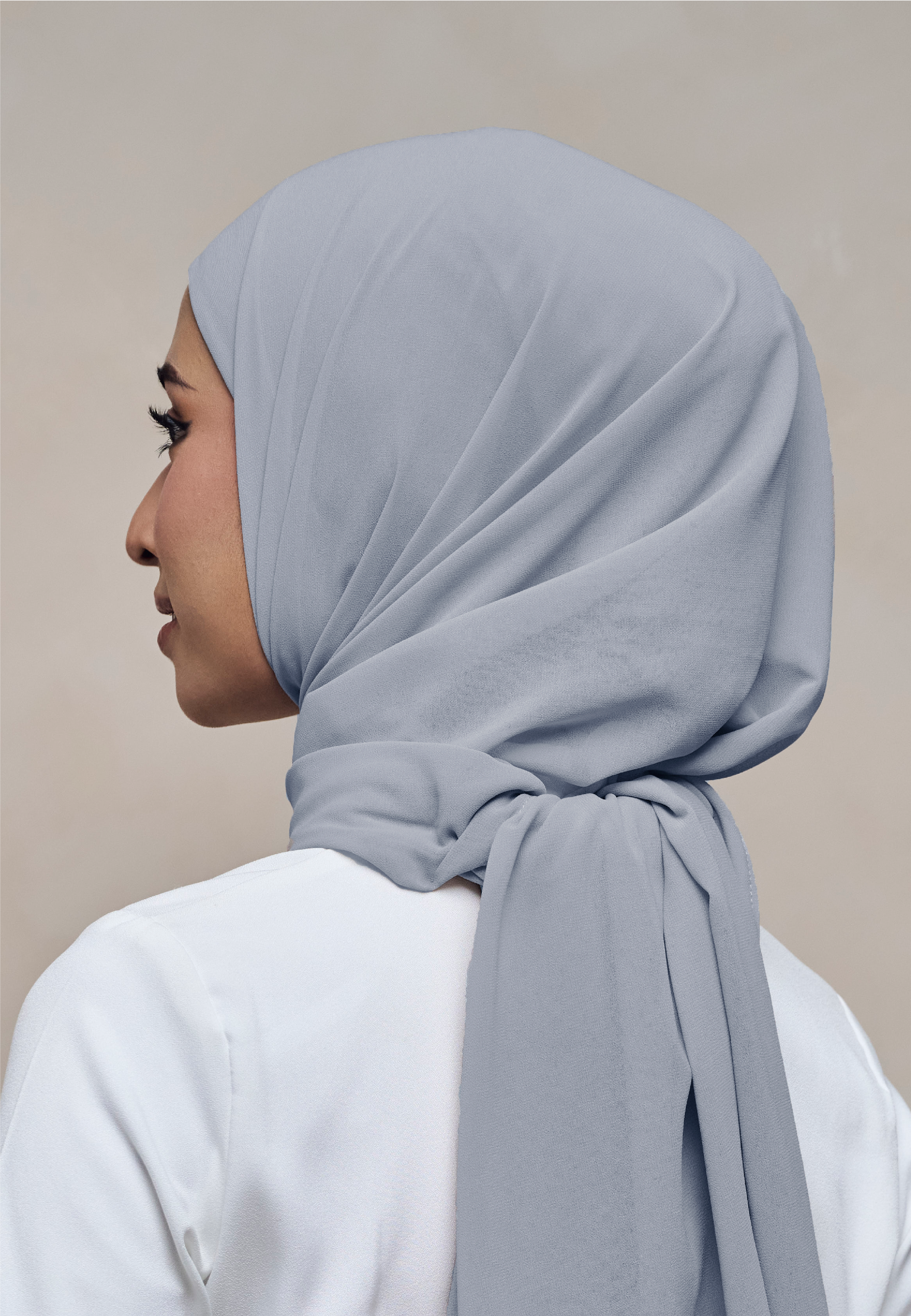 ELZA INSTANT SHAWL - LUNAR BLUE