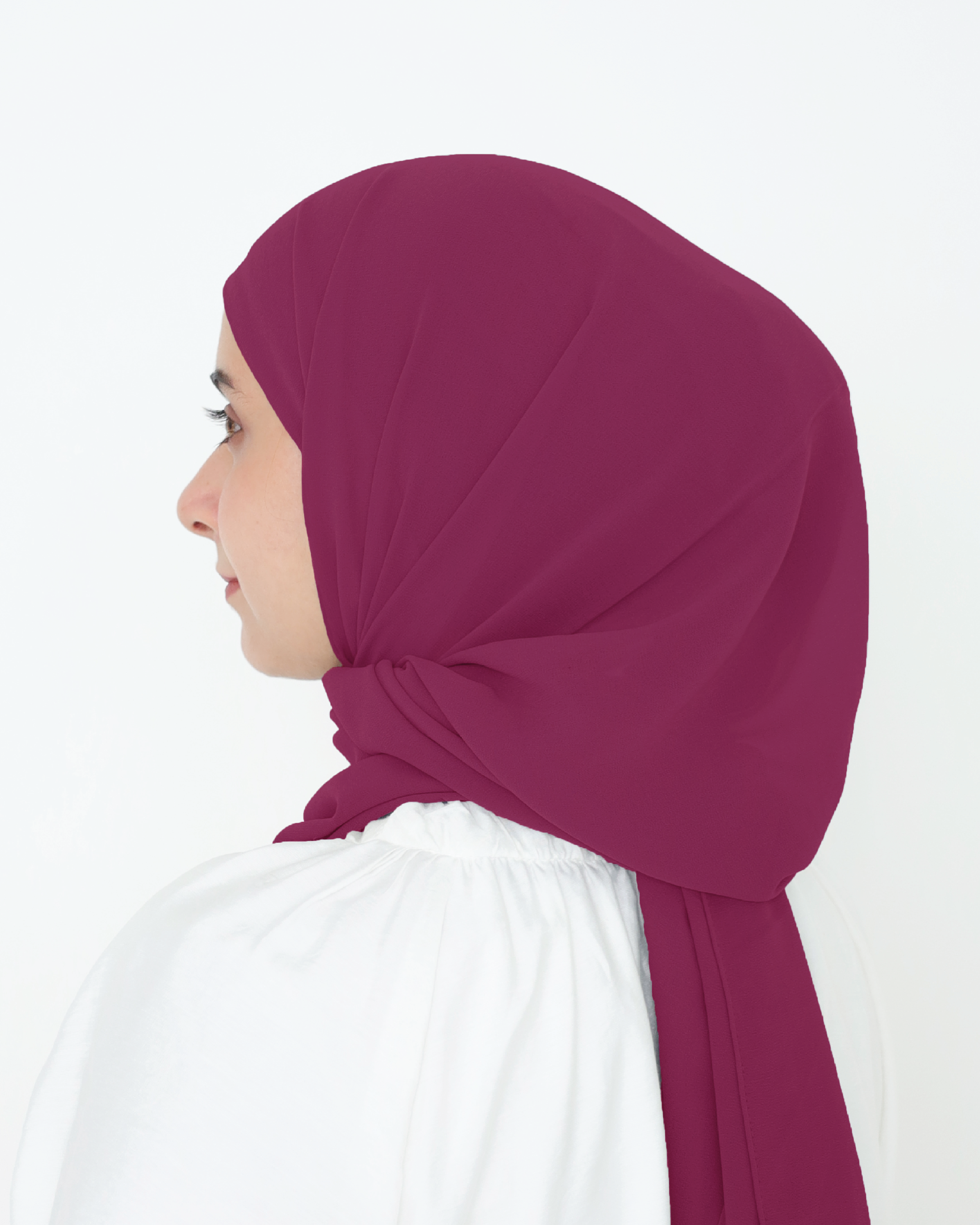 ELZA INSTANT SHAWL - MAGENTA PINK