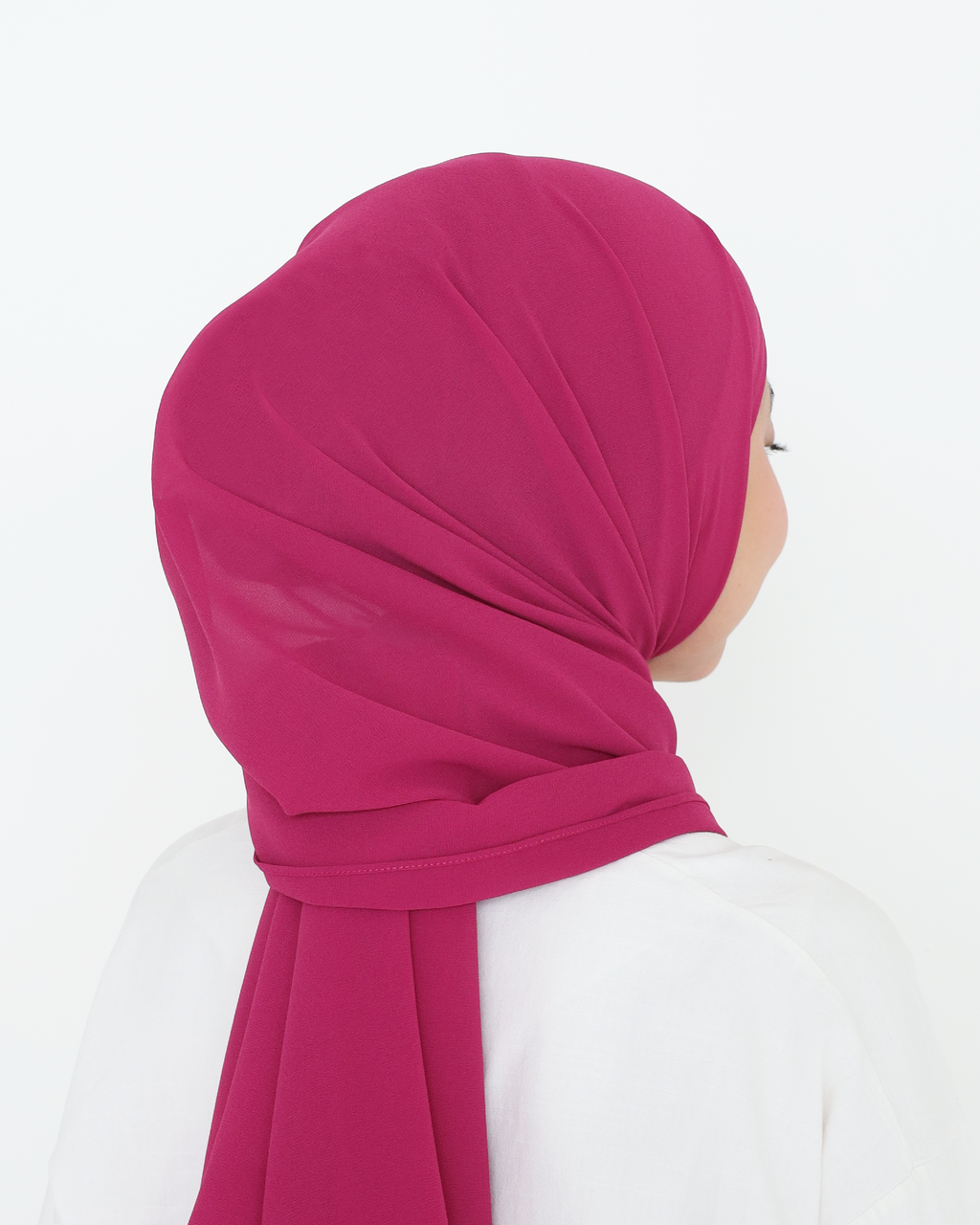 ELZA INSTANT SHAWL - MAGENTA PINK