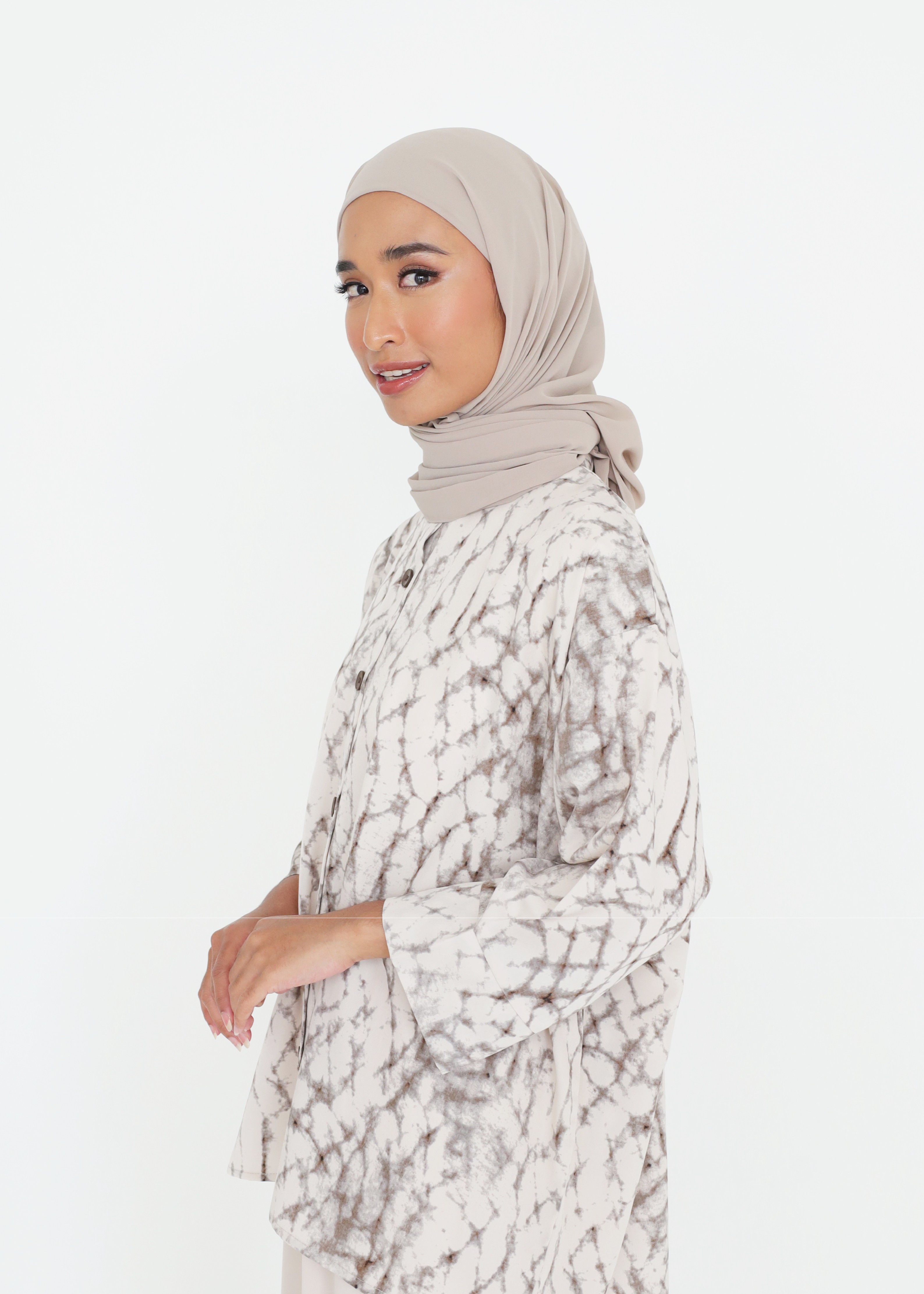 LAYANG SELESA TOP IN MARBLE NUDE