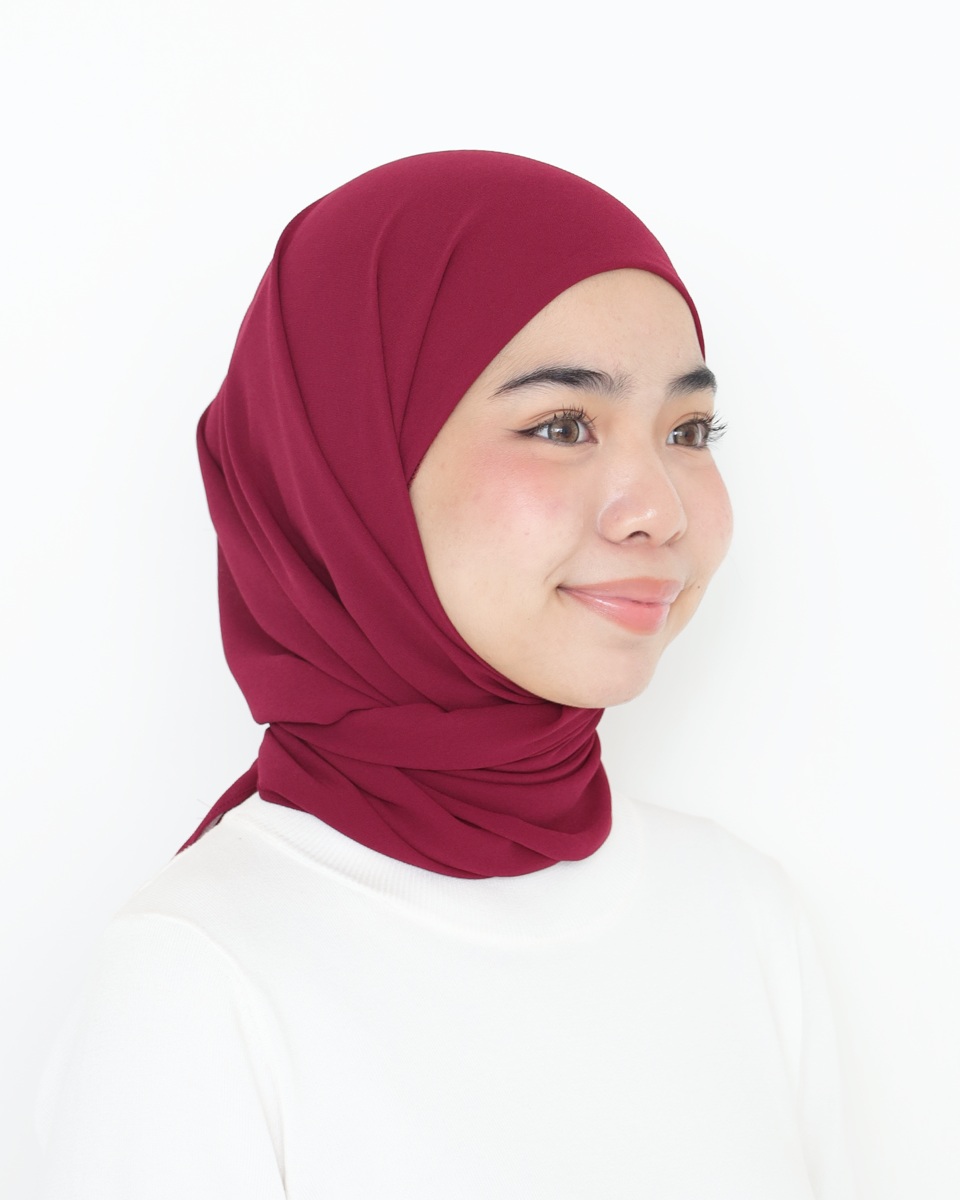 ELZA INSTANT SHAWL - MAROON