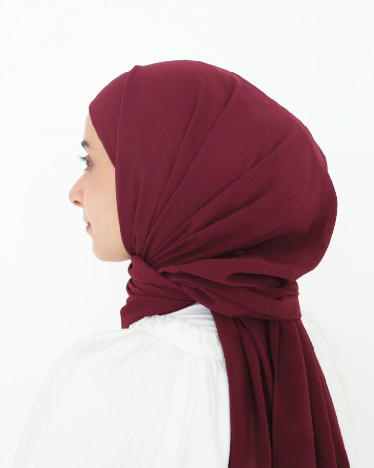 ELZA INSTANT SHAWL - MAROON