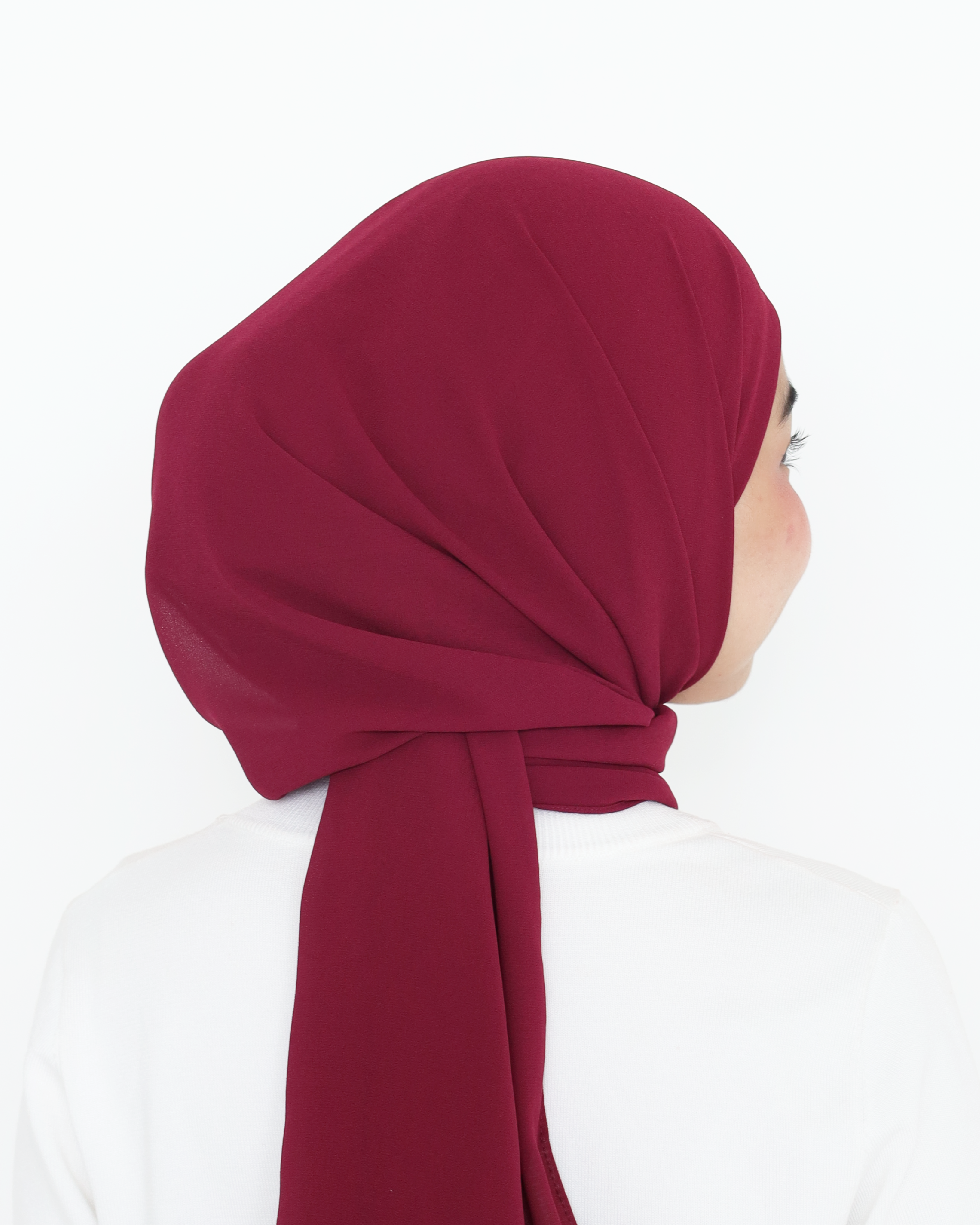 ELZA INSTANT SHAWL - MAROON