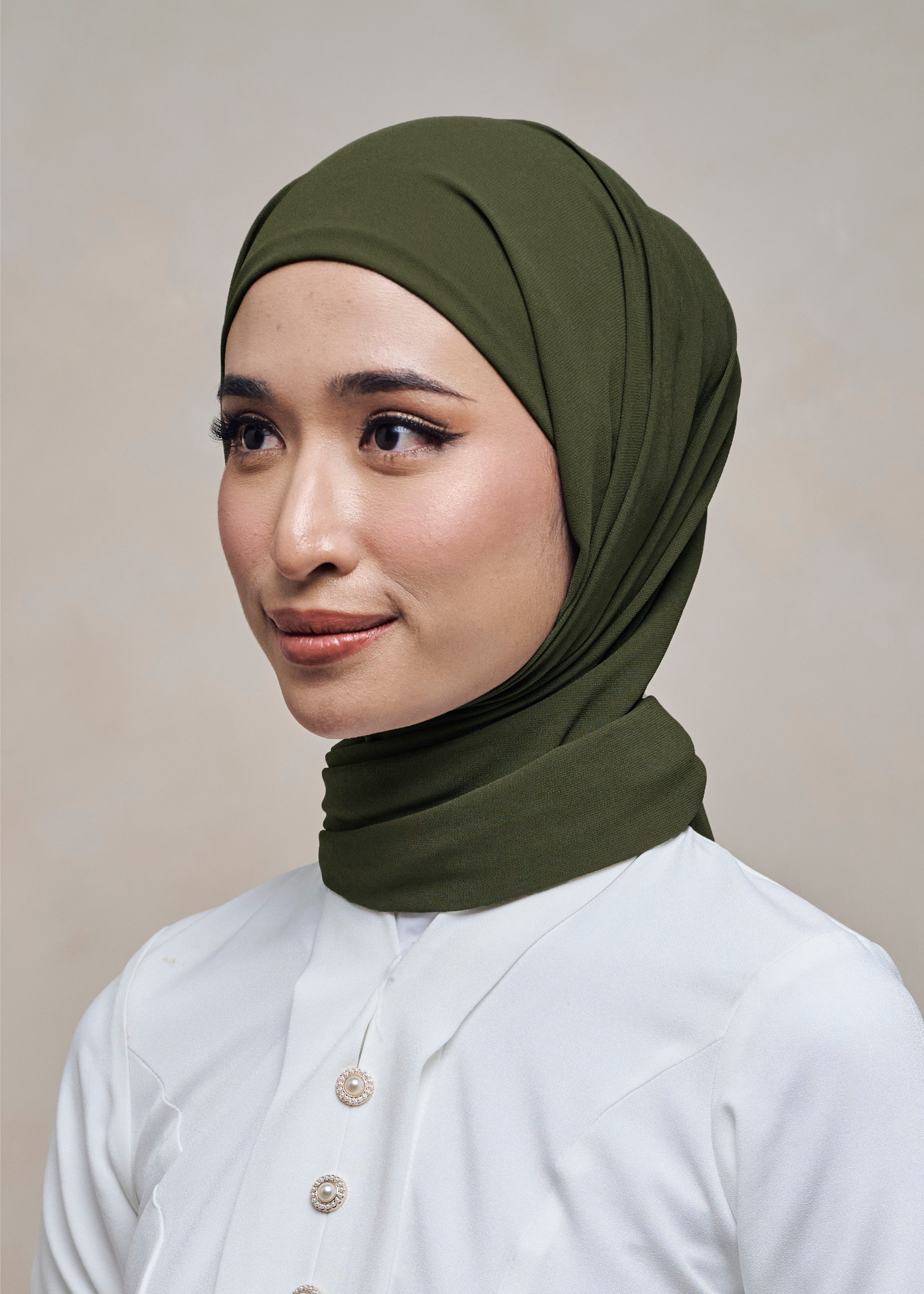 ELZA INSTANT SHAWL - MATCHA