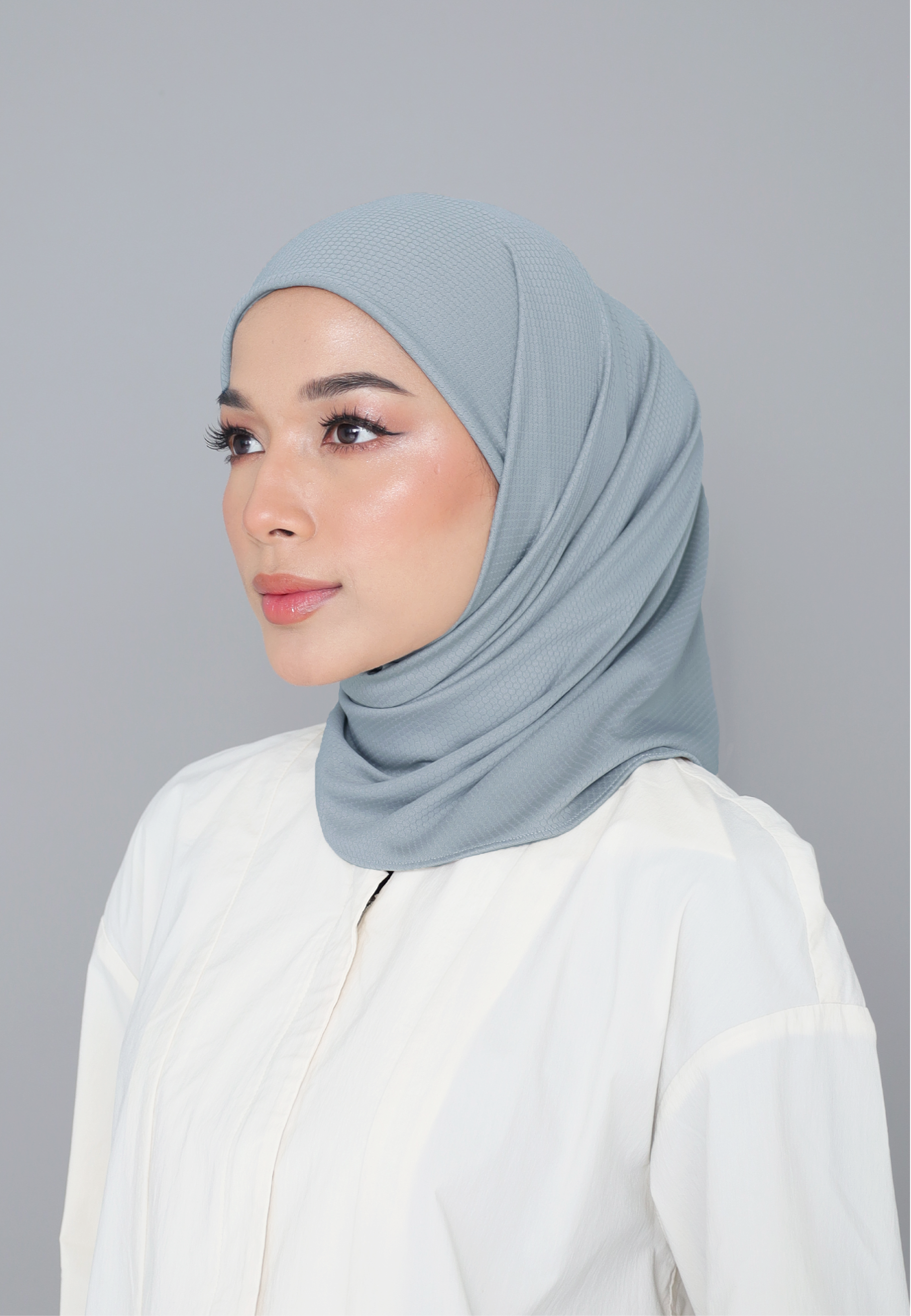 ELZA ACTIVE INSTANT HIJAB - DOLPHIN GREY