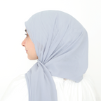 ORKED INSTANT SHAWL PLAIN - METAL BLUE