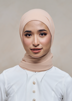 ELZA INSTANT SHAWL - MILK TEA
