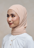 ELZA INSTANT SHAWL - MILK TEA