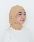 ELZA INSTANT SHAWL - MILK TEA