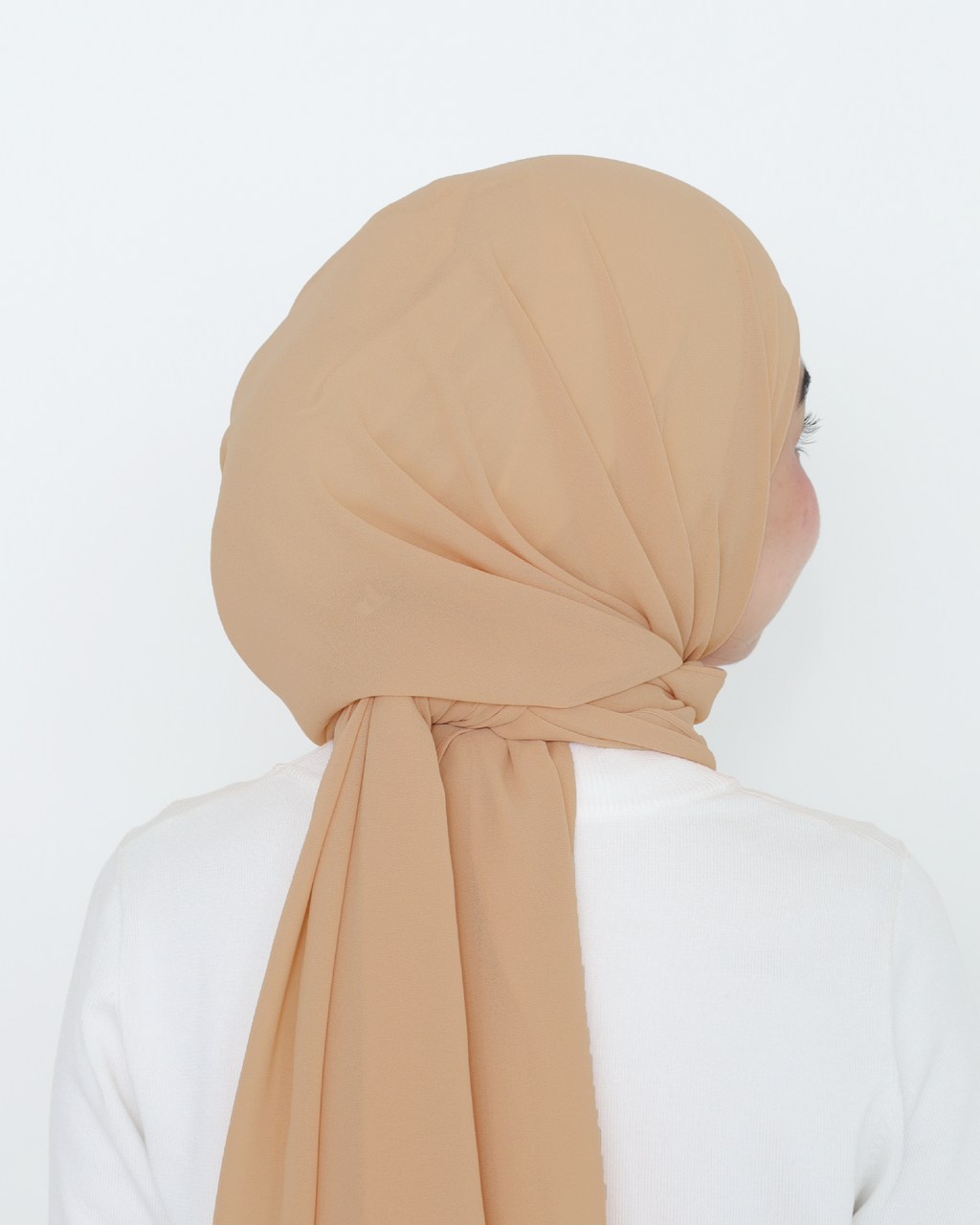 ELZA INSTANT SHAWL - MILK TEA