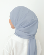 ALANA INSTANT SHAWL PLAIN - MIST BLUE