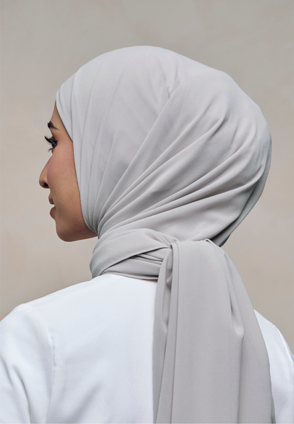 ELZA INSTANT SHAWL - MOON GREY