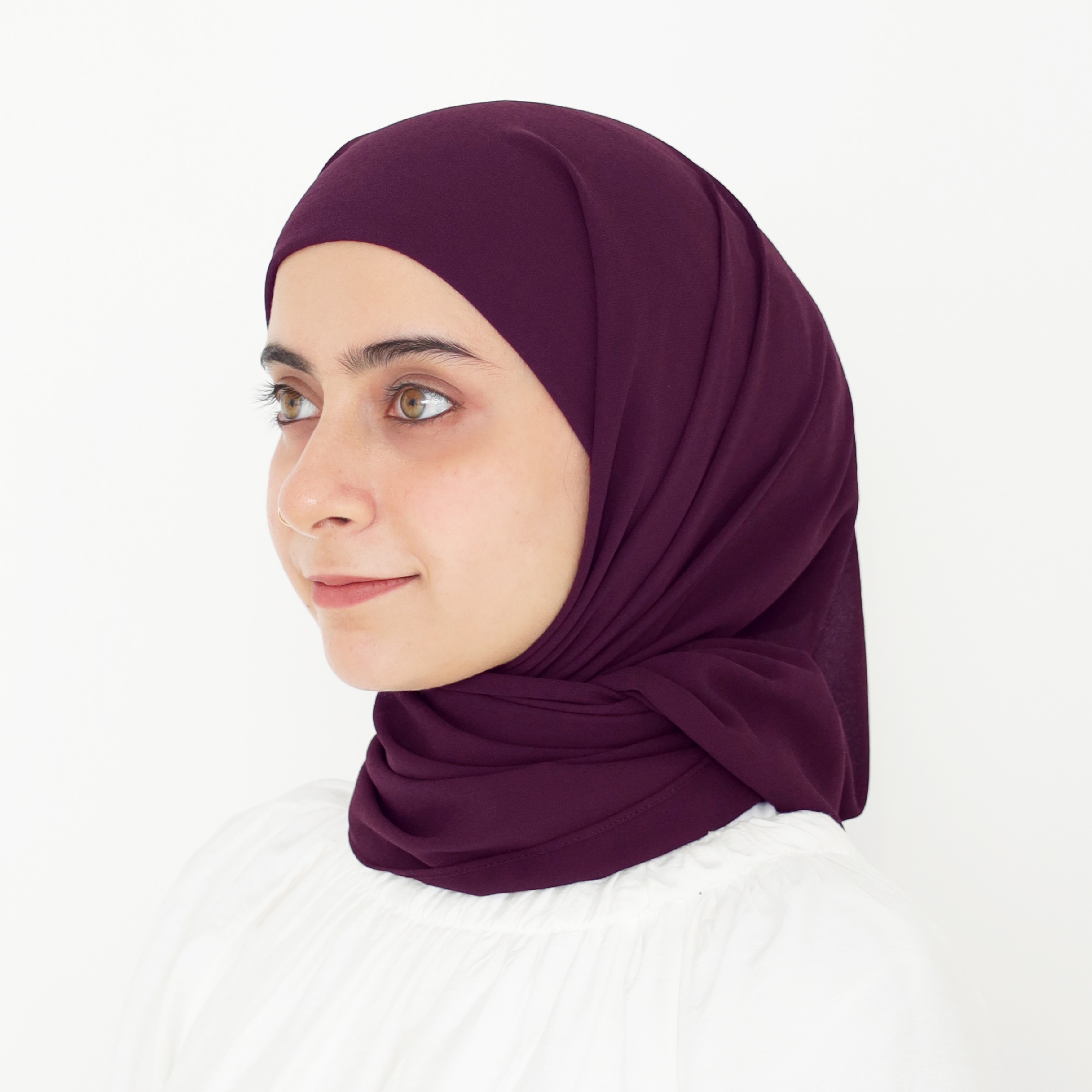 ELZA INSTANT SHAWL - DEEP VIOLET