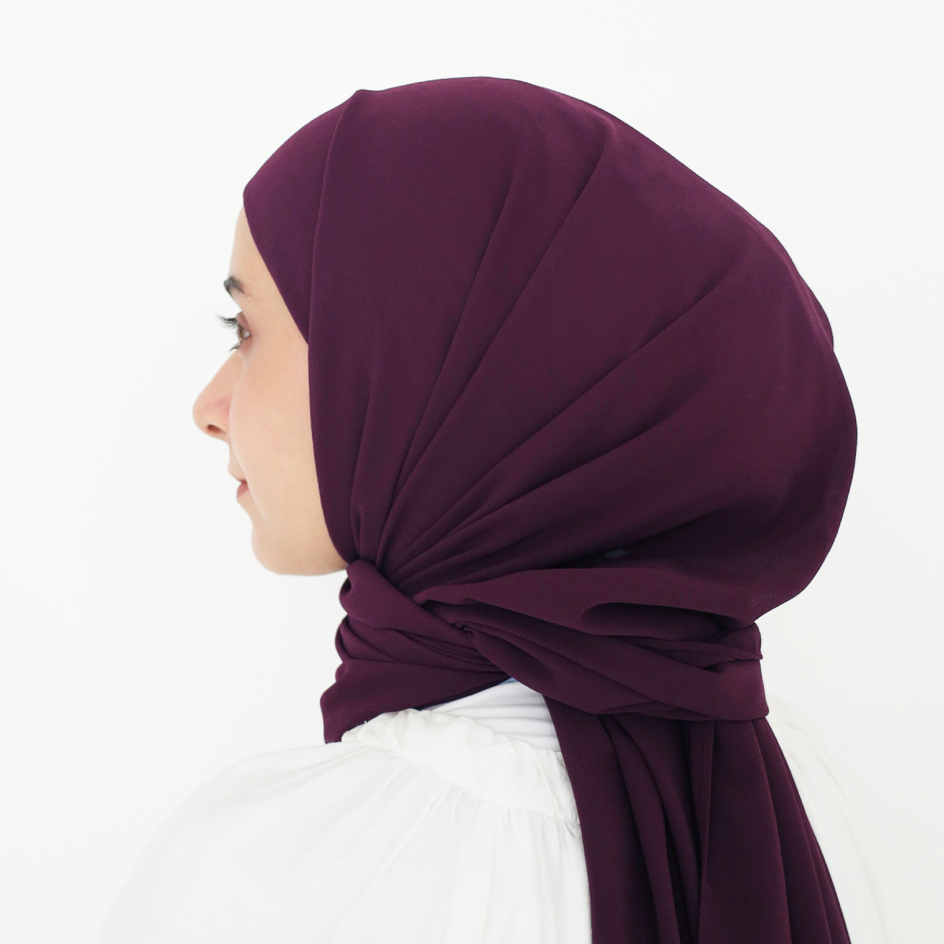 ELZA INSTANT SHAWL - DEEP VIOLET