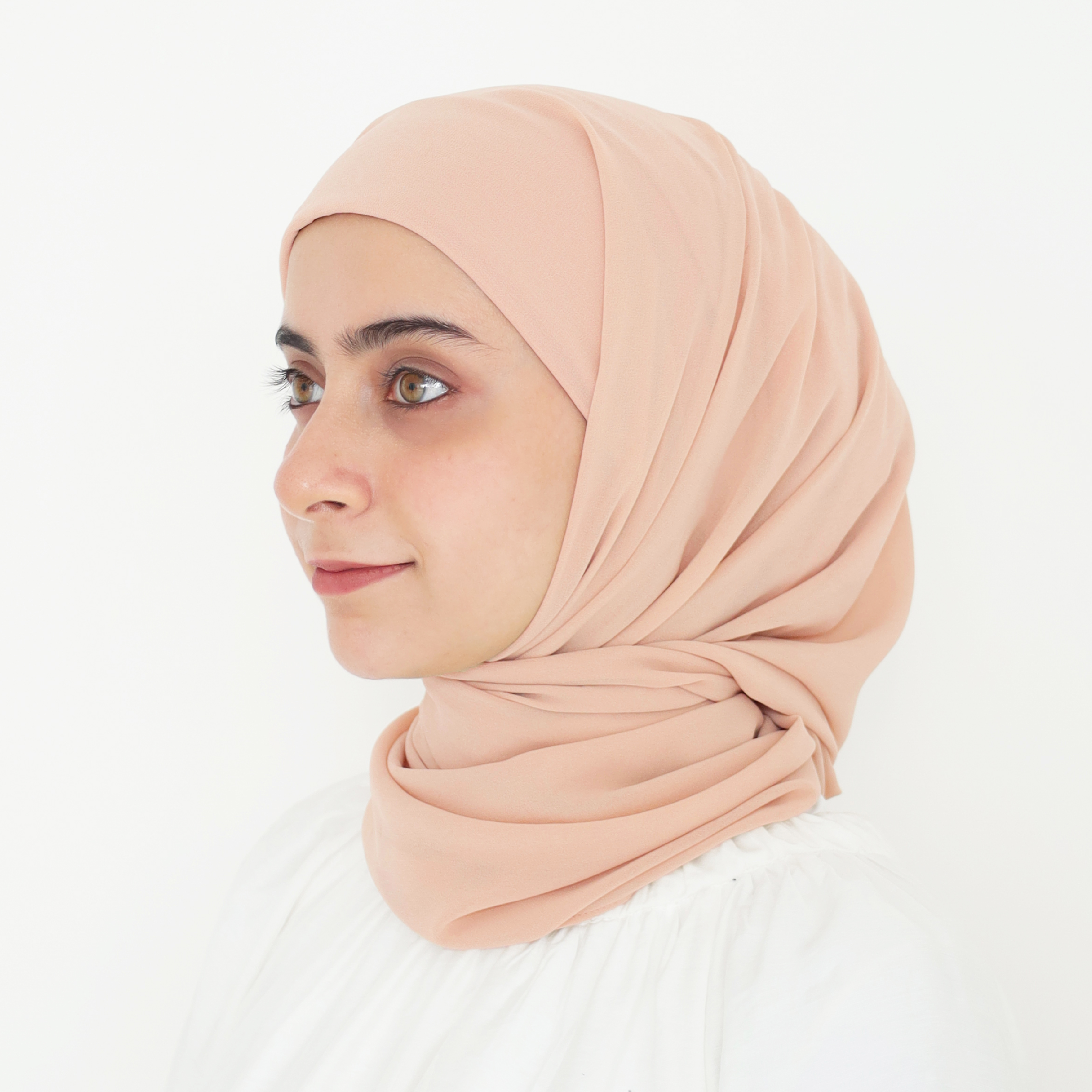 ELZA INSTANT SHAWL - ROSE PEACH
