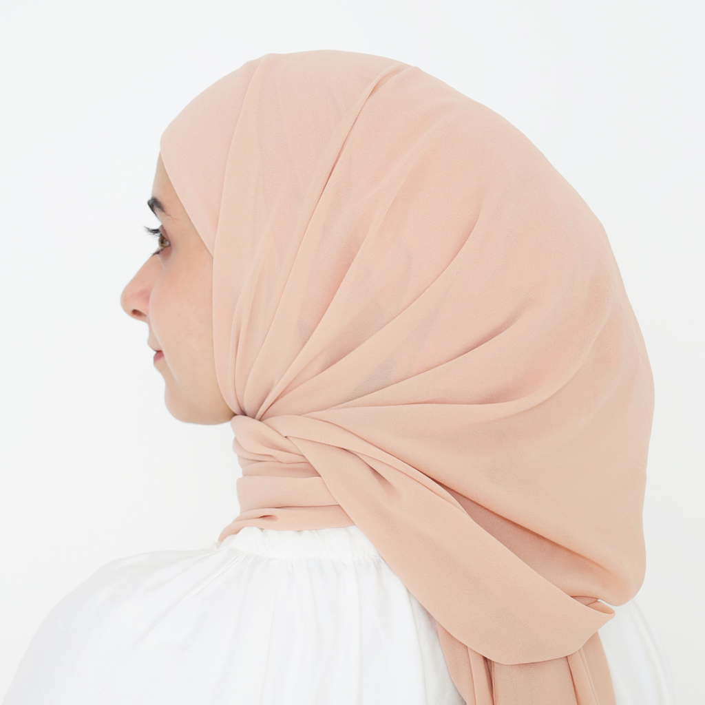 ELZA INSTANT SHAWL - ROSE PEACH