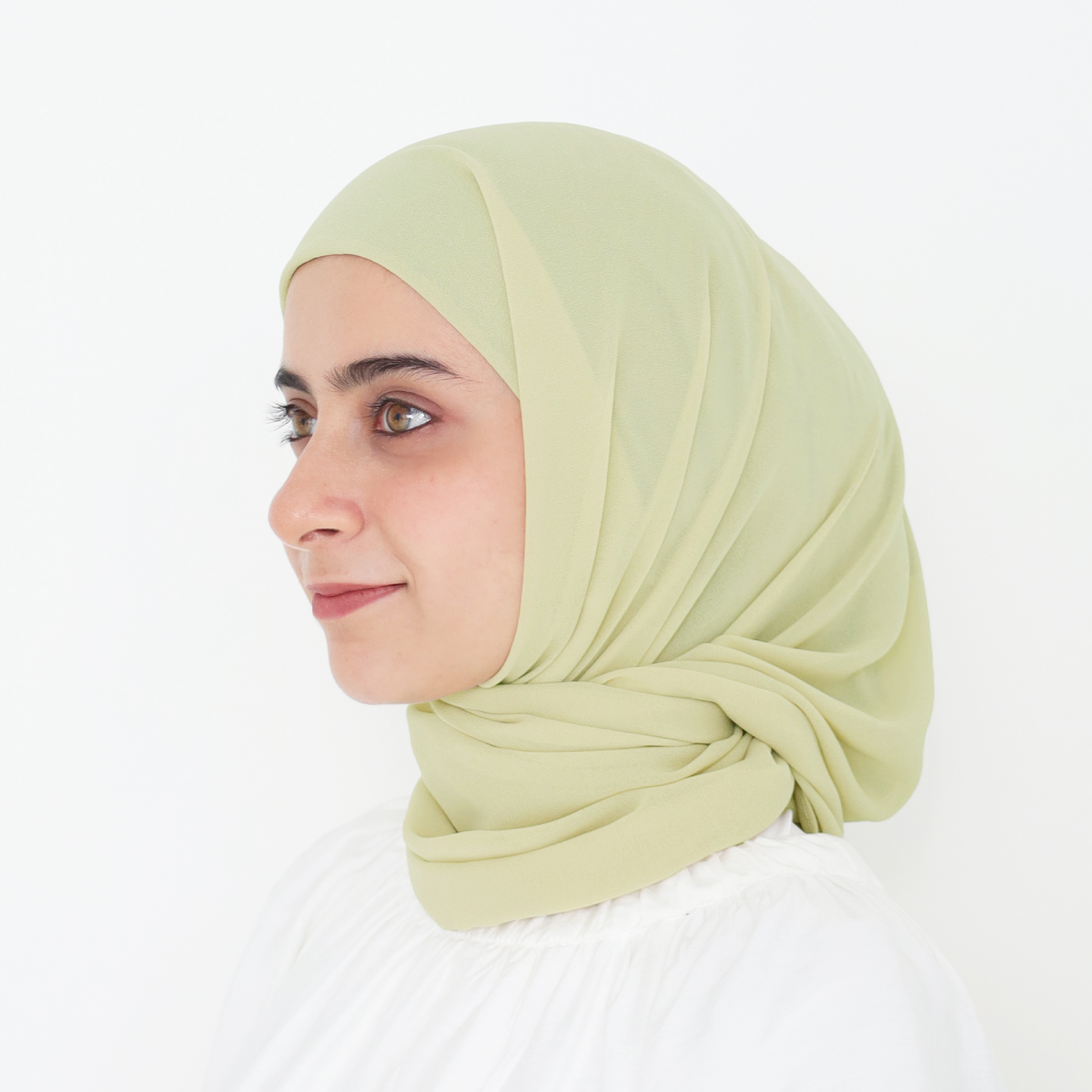 ELZA INSTANT SHAWL - LIME GREEN