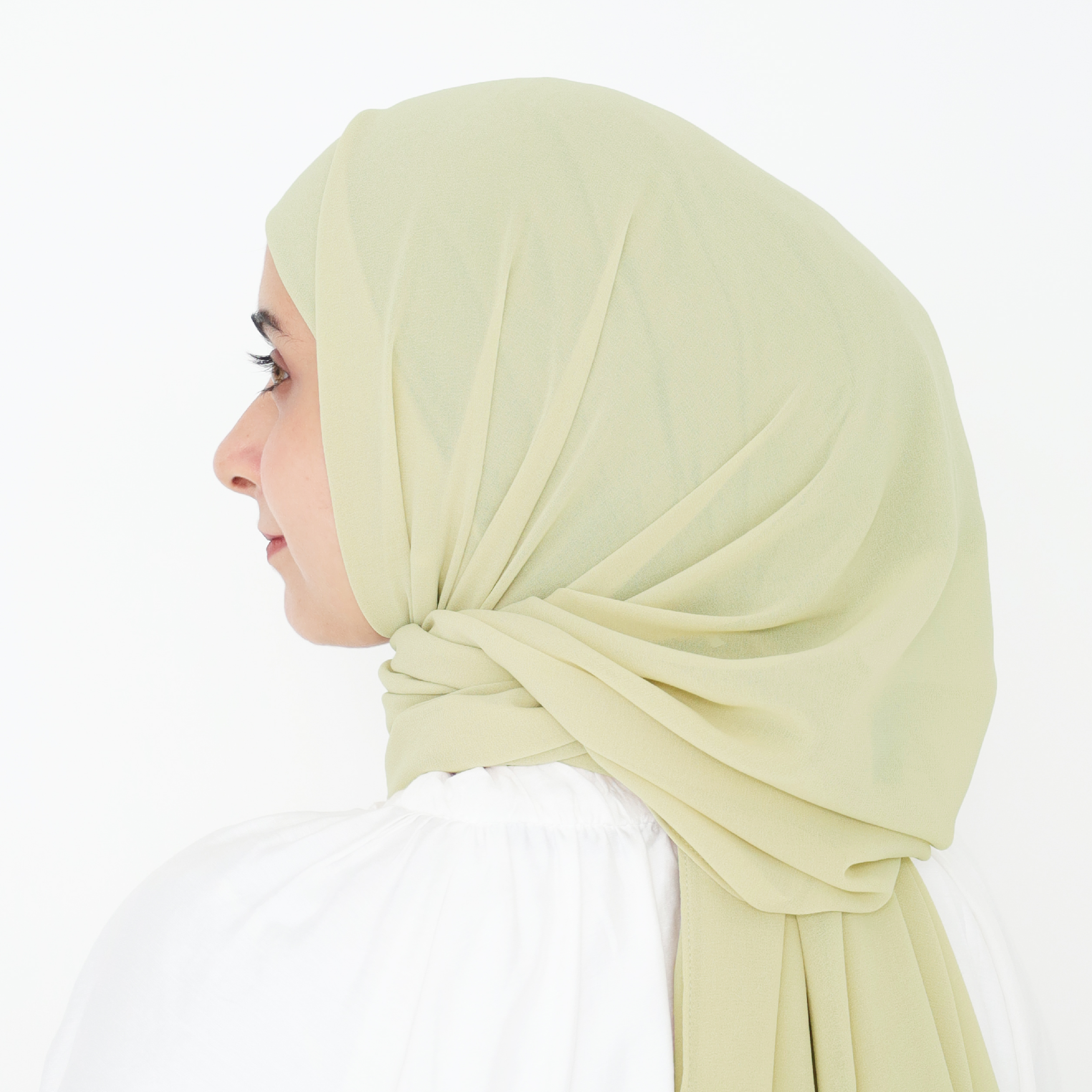 ELZA INSTANT SHAWL - LIME GREEN