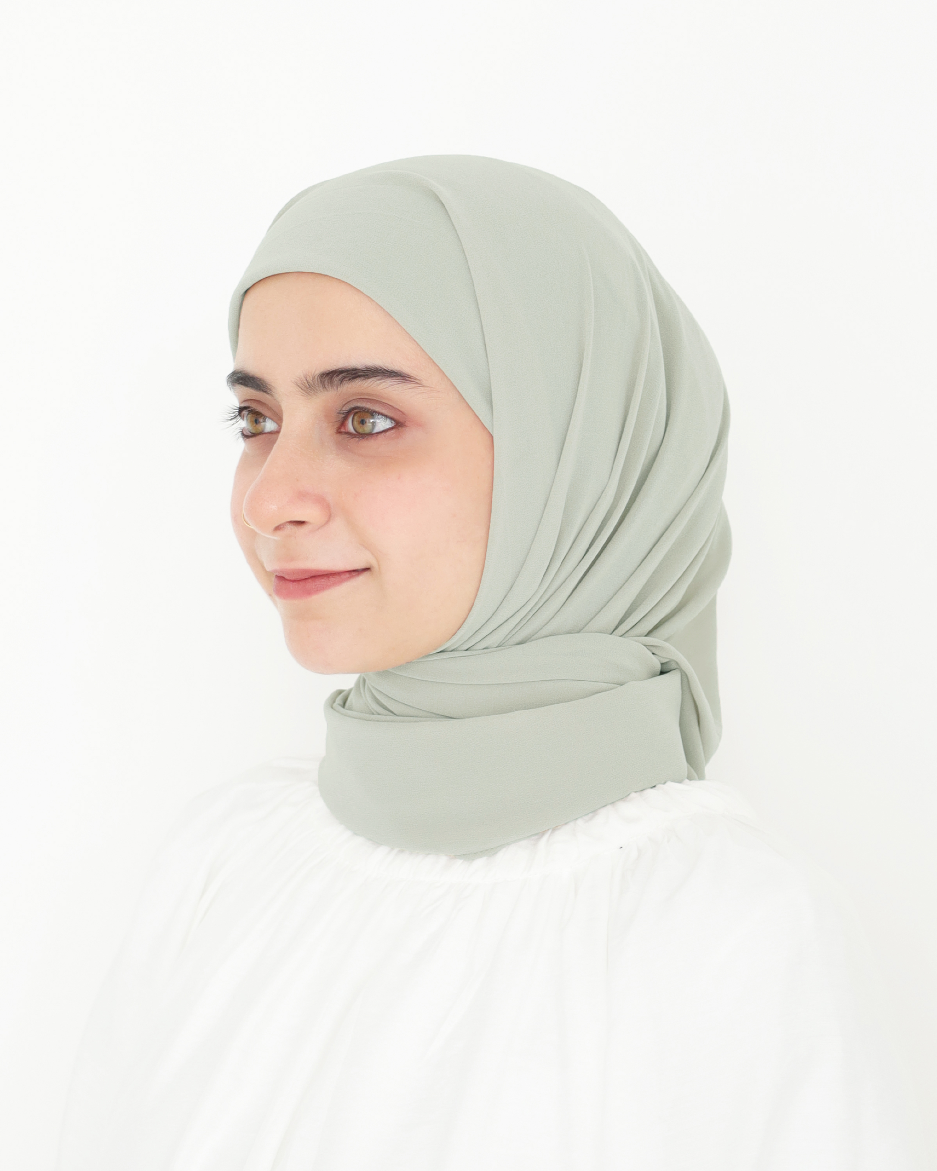 ELZA INSTANT SHAWL - PISTACHIO