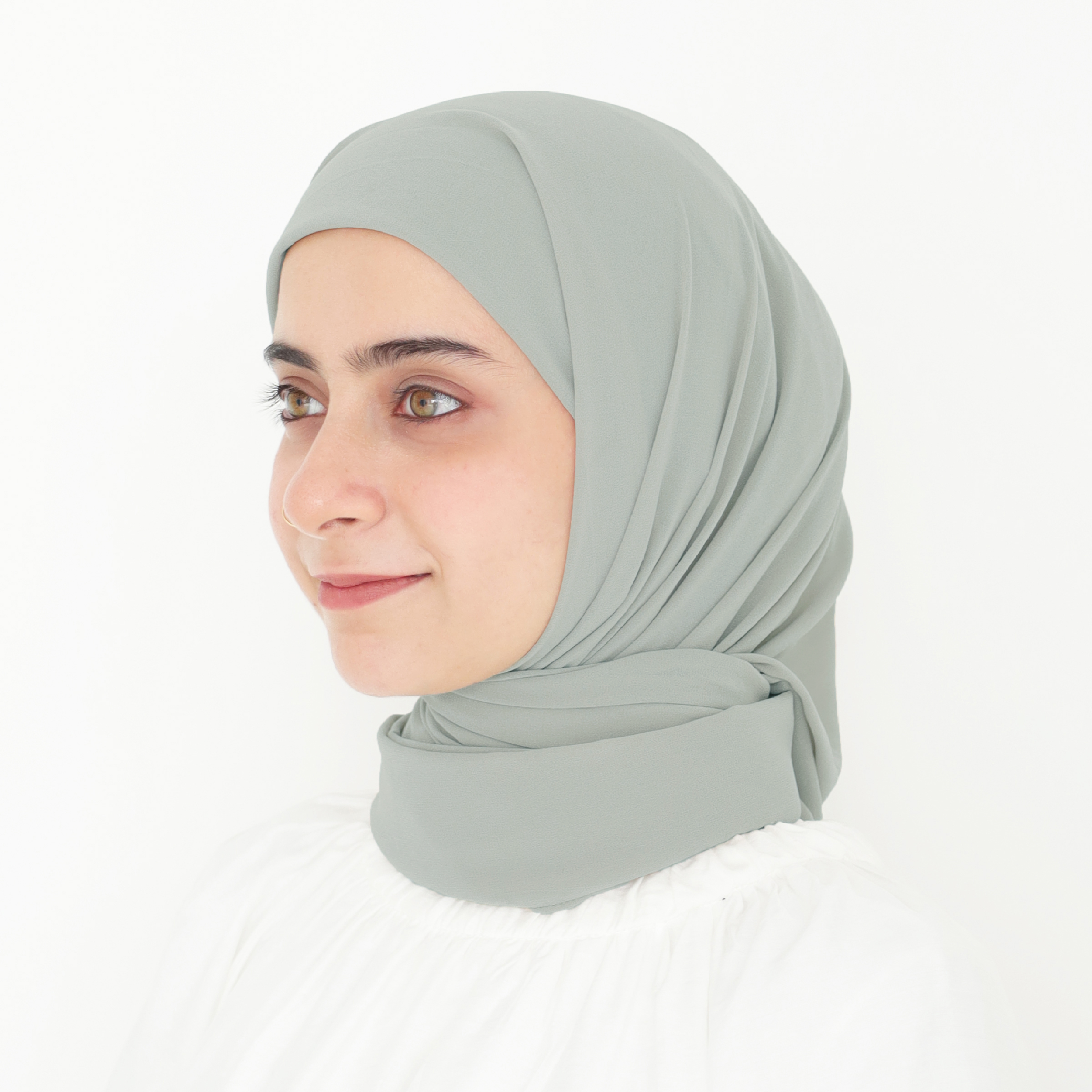 ELZA INSTANT BAWAL - GREENISH GREY