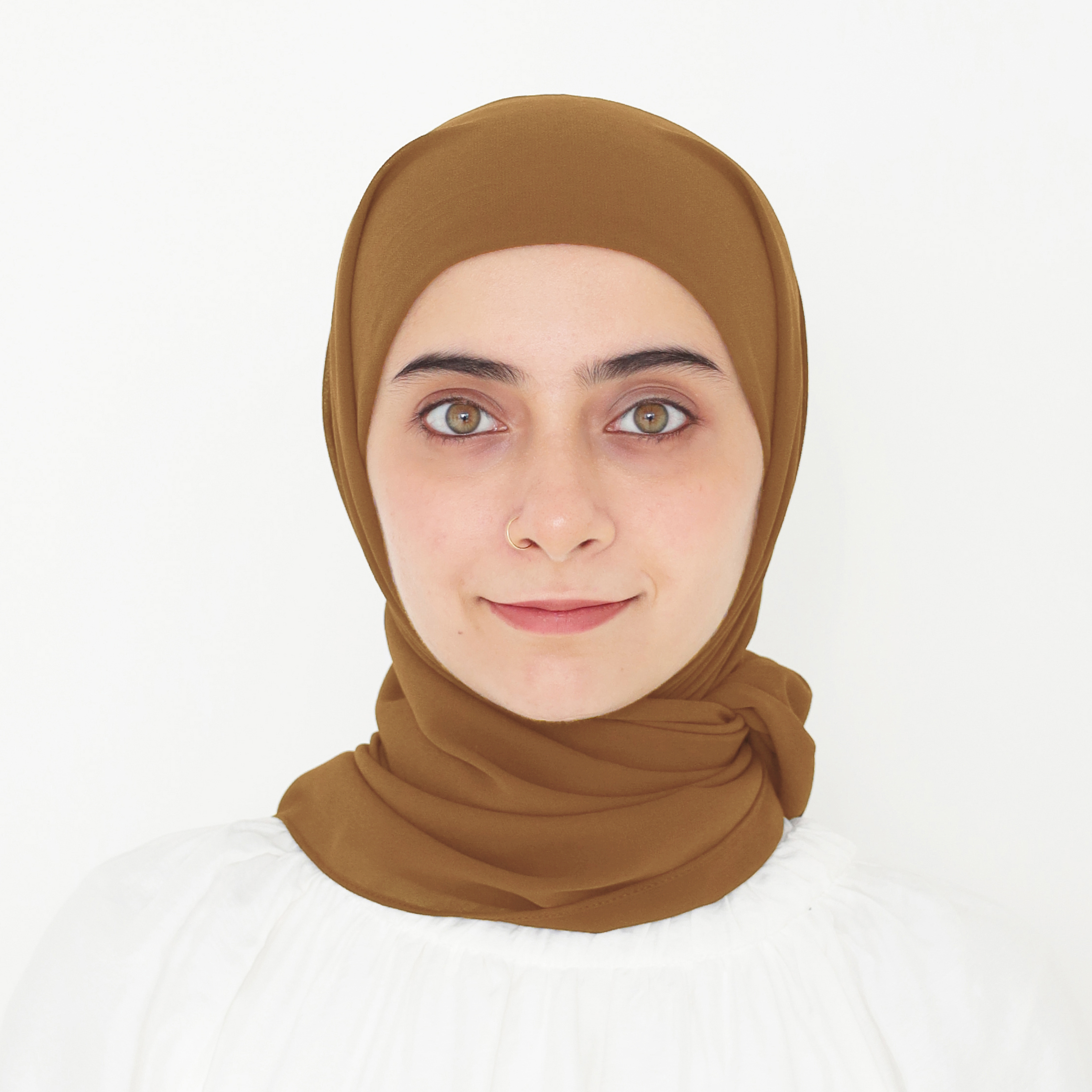 ELZA INSTANT SHAWL - OLIVE BROWN