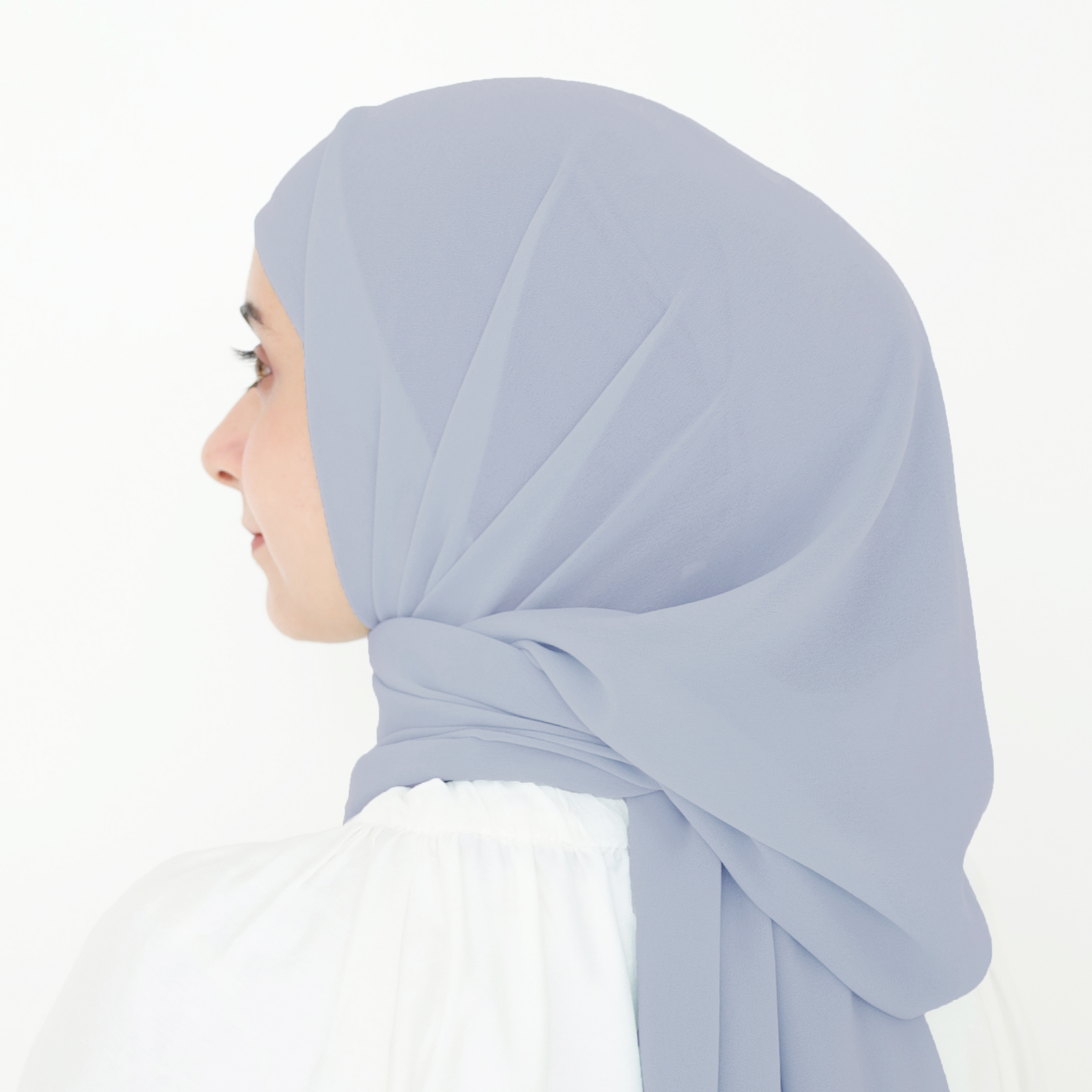 ELZA INSTANT SHAWL - MIST BLUE
