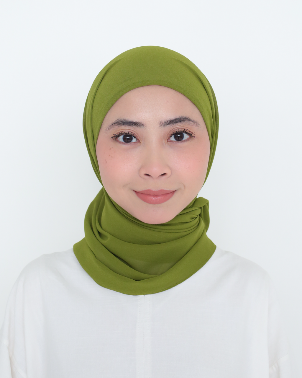 ELZA INSTANT SHAWL - OLIVE LIME