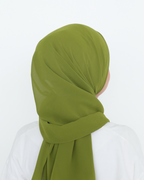 ELZA INSTANT SHAWL - OLIVE LIME