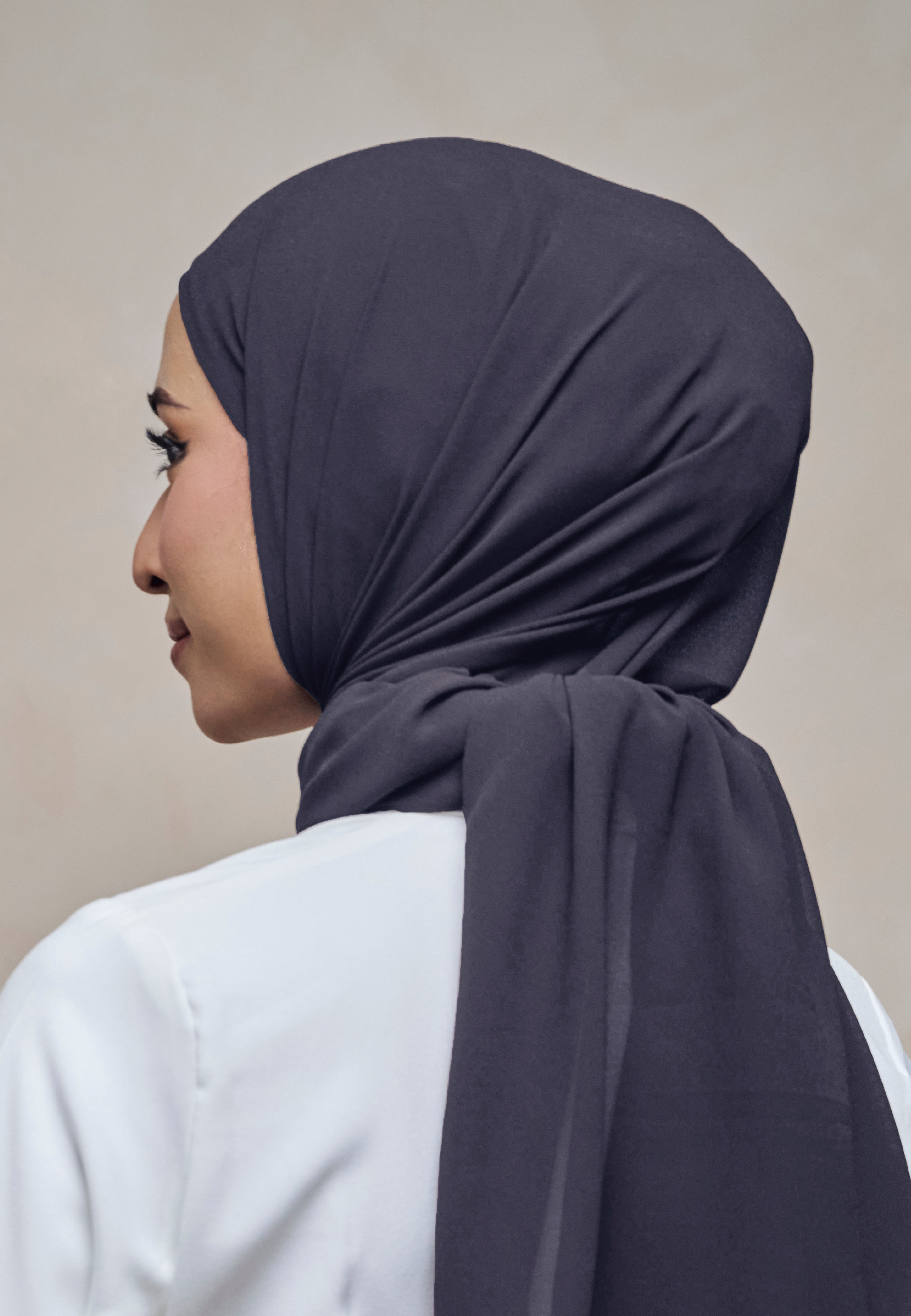 ELZA INSTANT SHAWL - OXFORD BLUE
