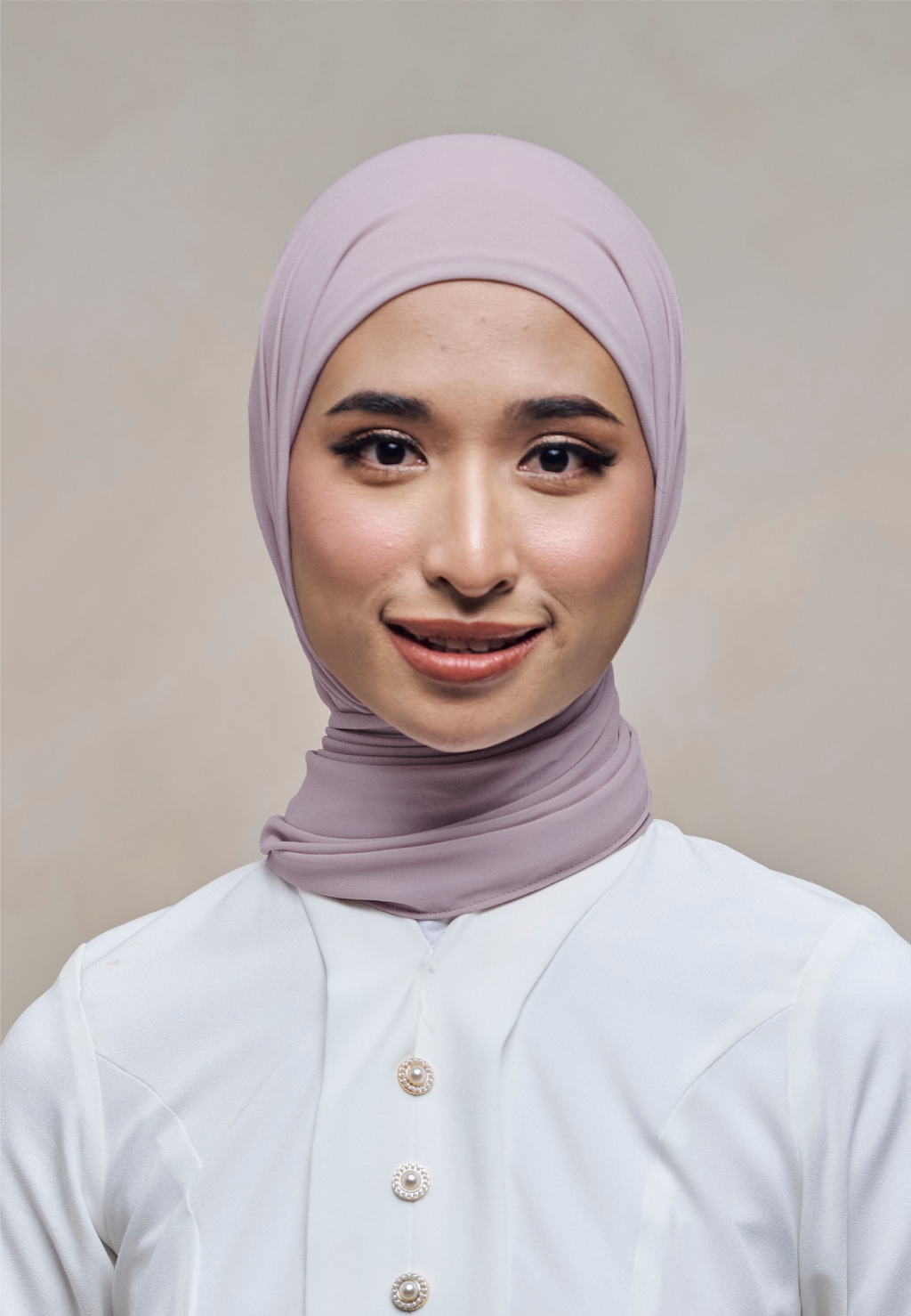 ELZA INSTANT SHAWL - PASTEL LILAC