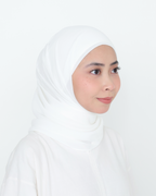 ELZA INSTANT SHAWL - PEARL WHITE