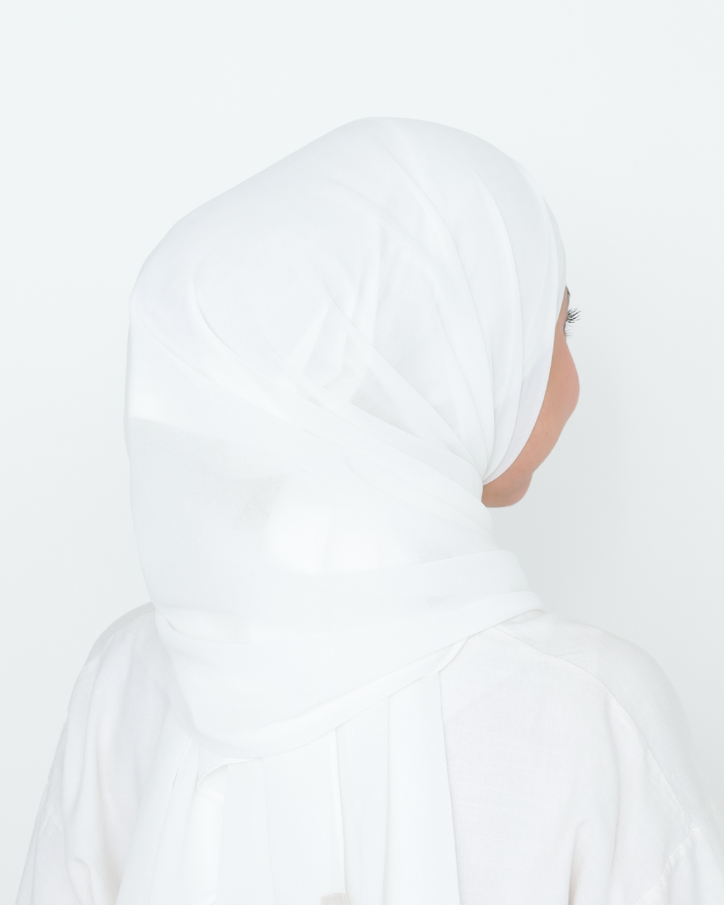 ELZA INSTANT SHAWL - PEARL WHITE