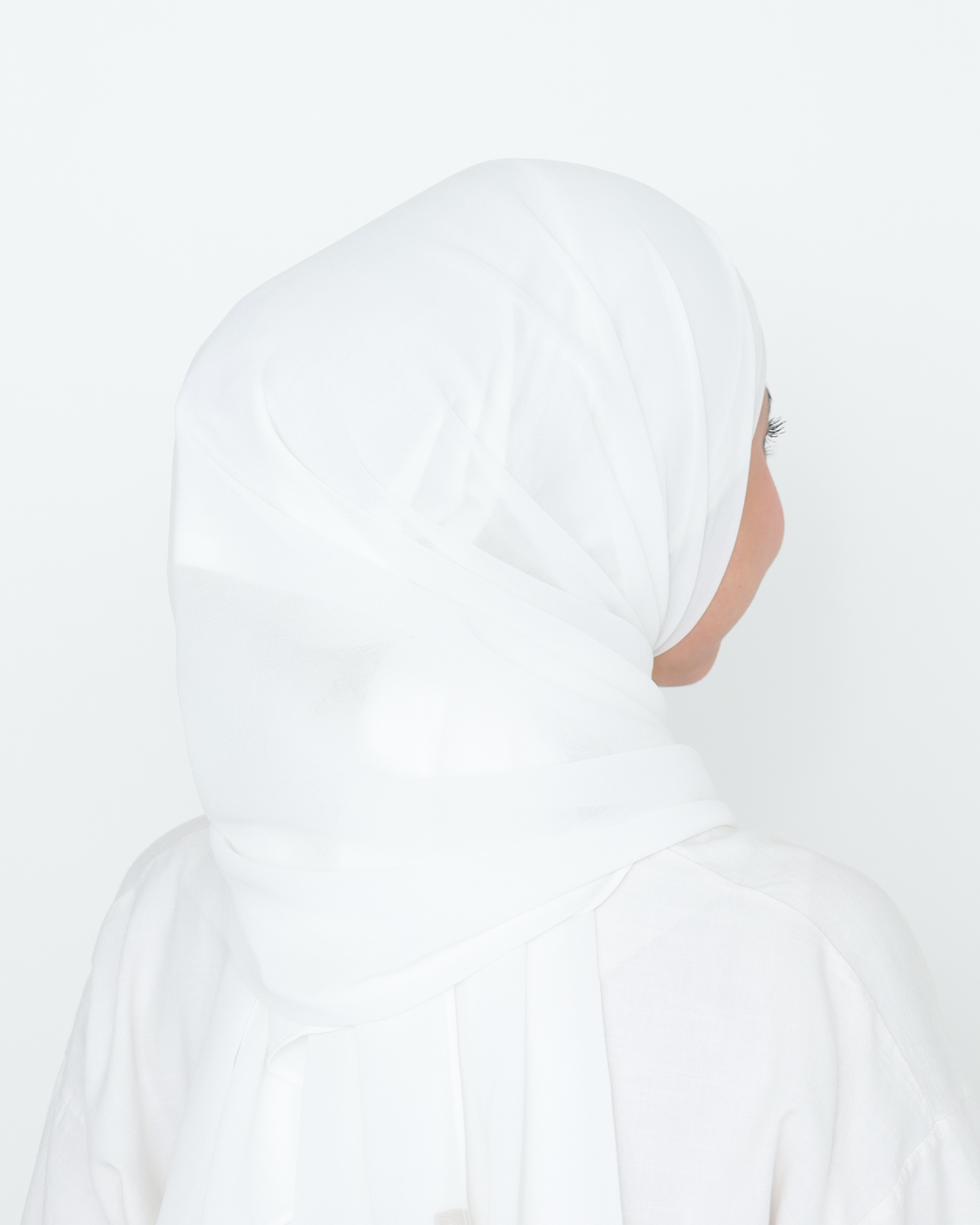 ELZA INSTANT SHAWL - PEARL WHITE