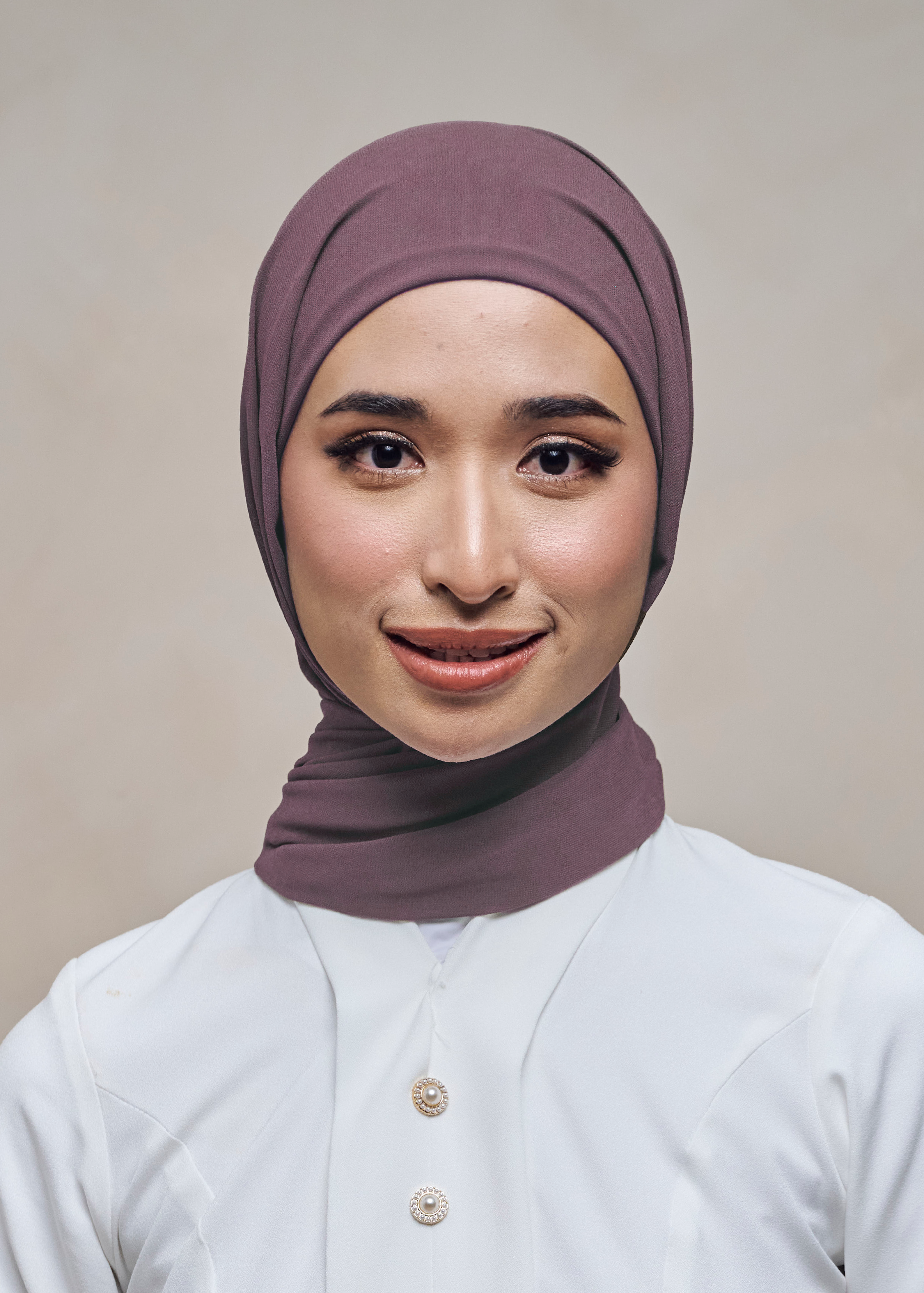 ELZA INSTANT SHAWL - PEONY PURPLE