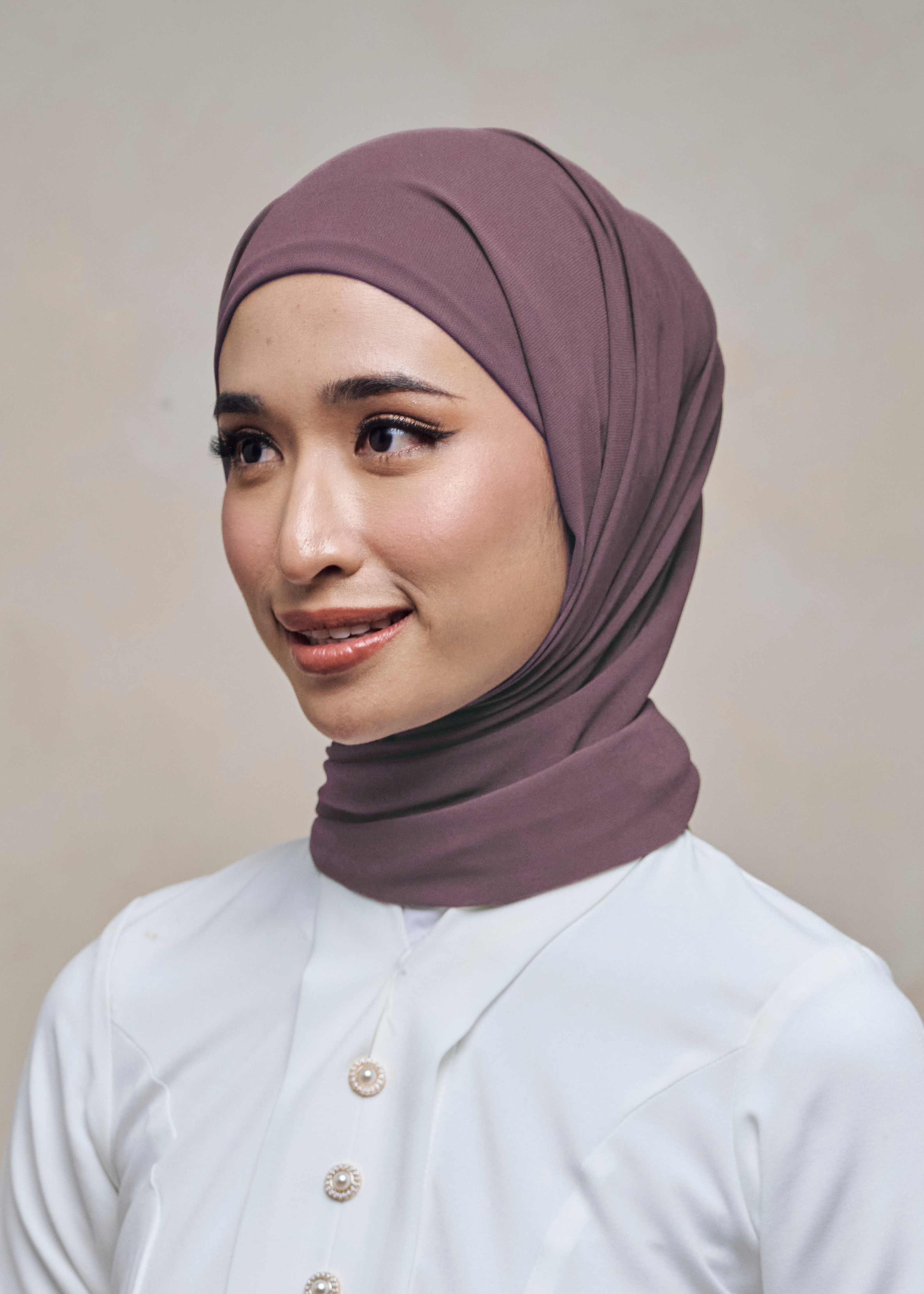 ELZA INSTANT SHAWL - PEONY PURPLE