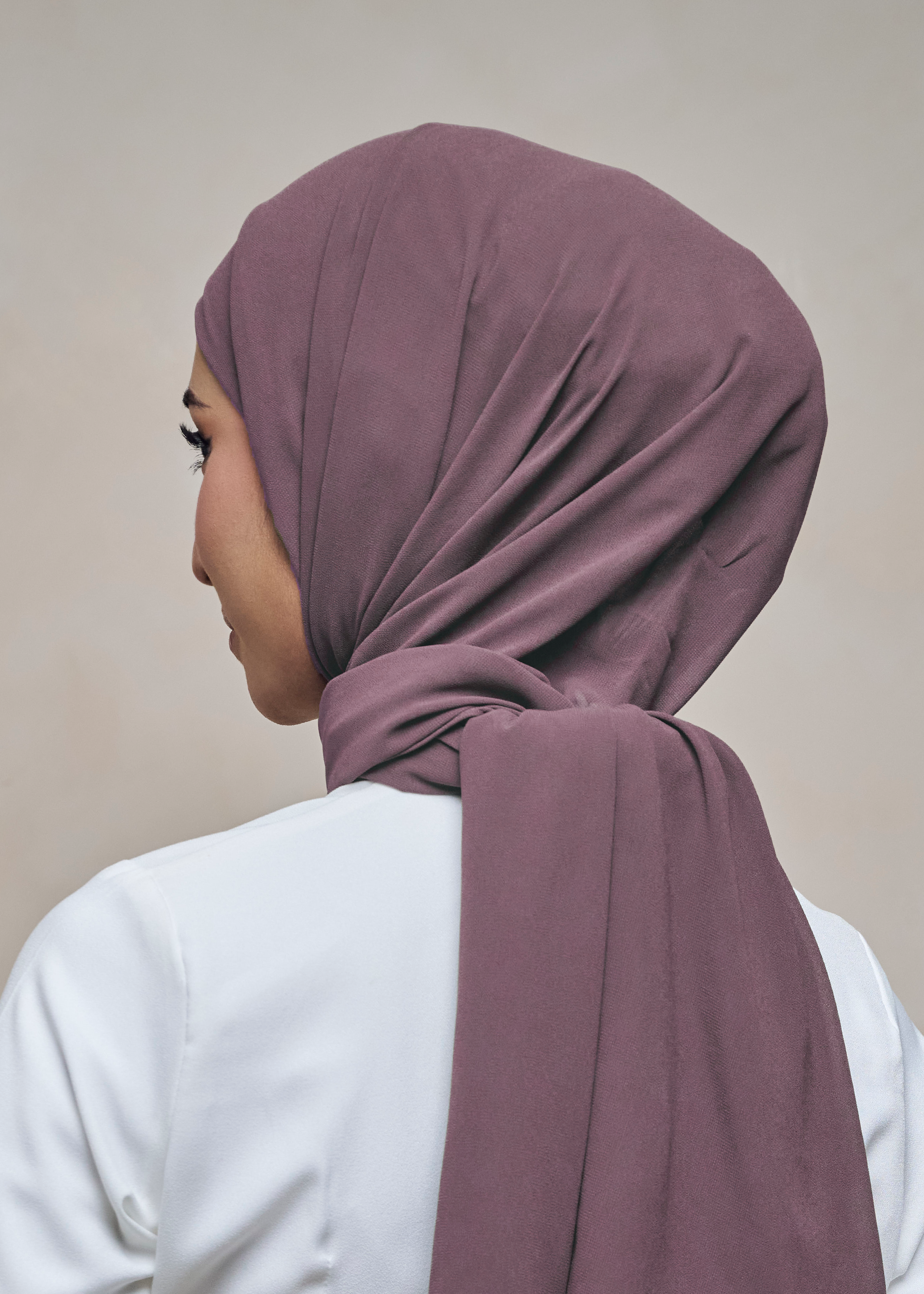 ELZA INSTANT SHAWL - PEONY PURPLE