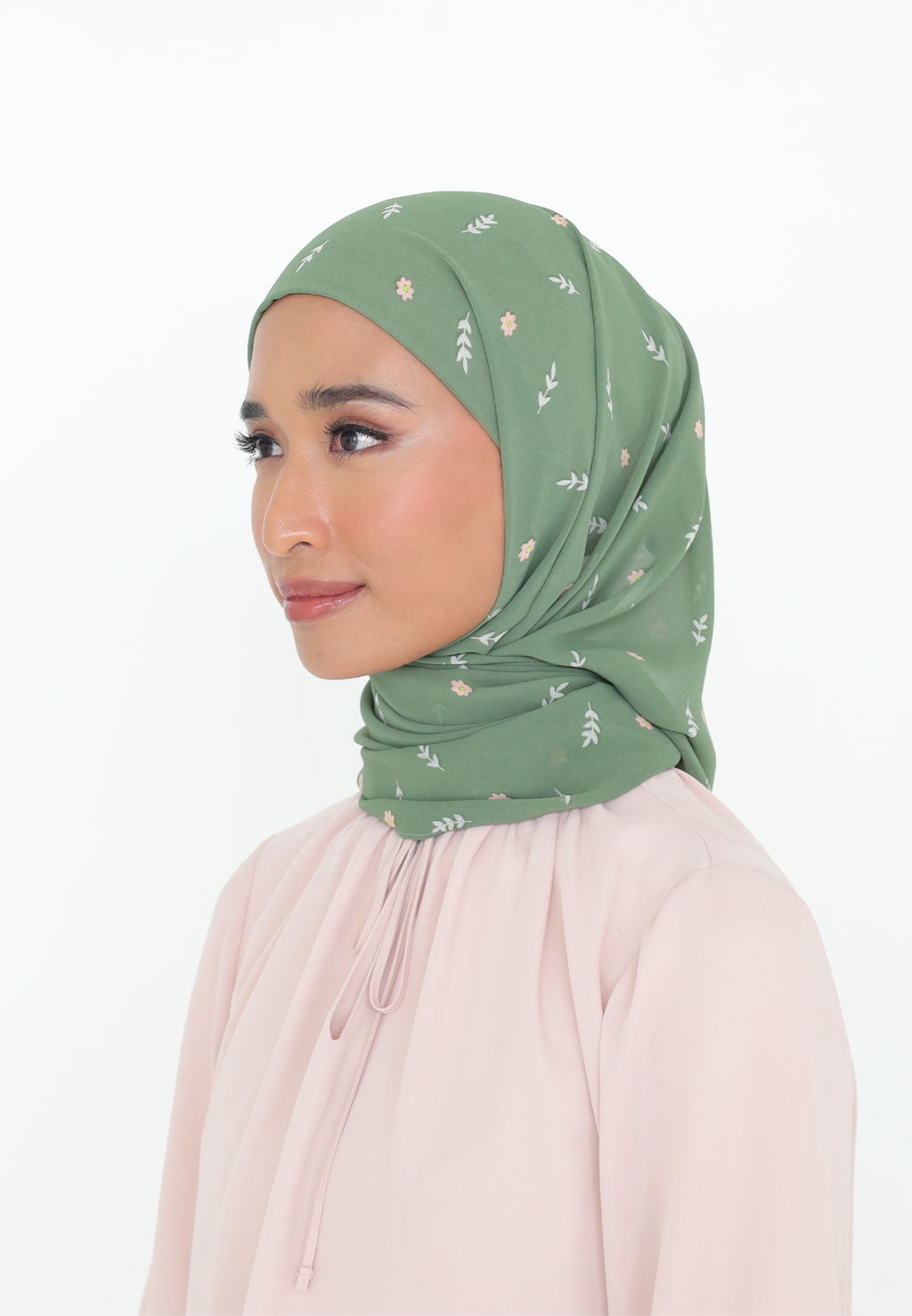 SIENNA INSTANT PRINTED SHAWL - PINE