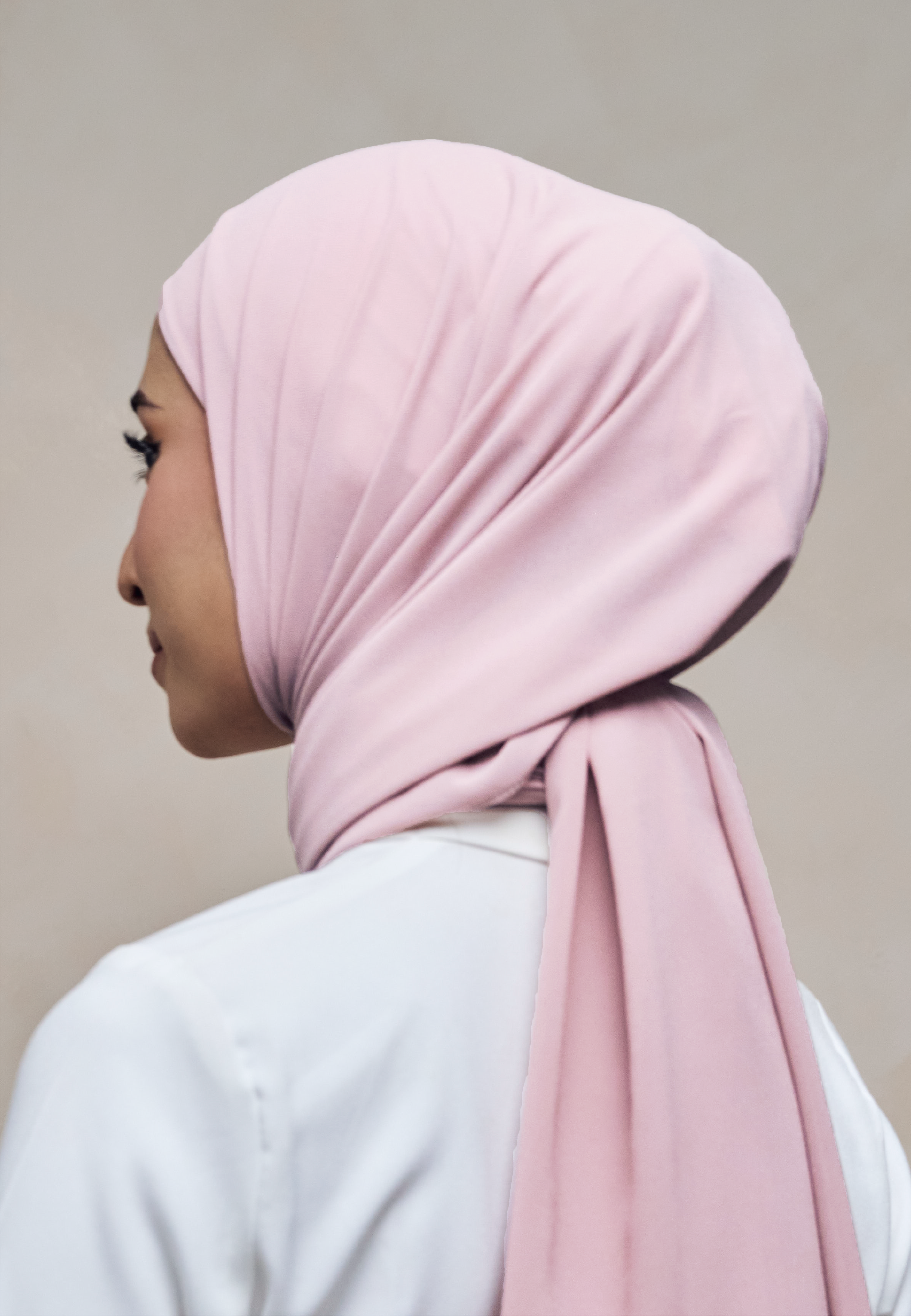 ELZA INSTANT SHAWL - PINK PETAL