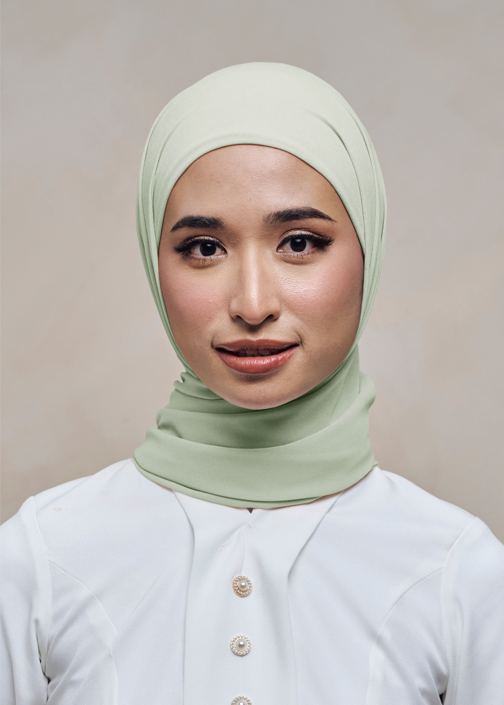 ELZA INSTANT SHAWL - PISTACHIO