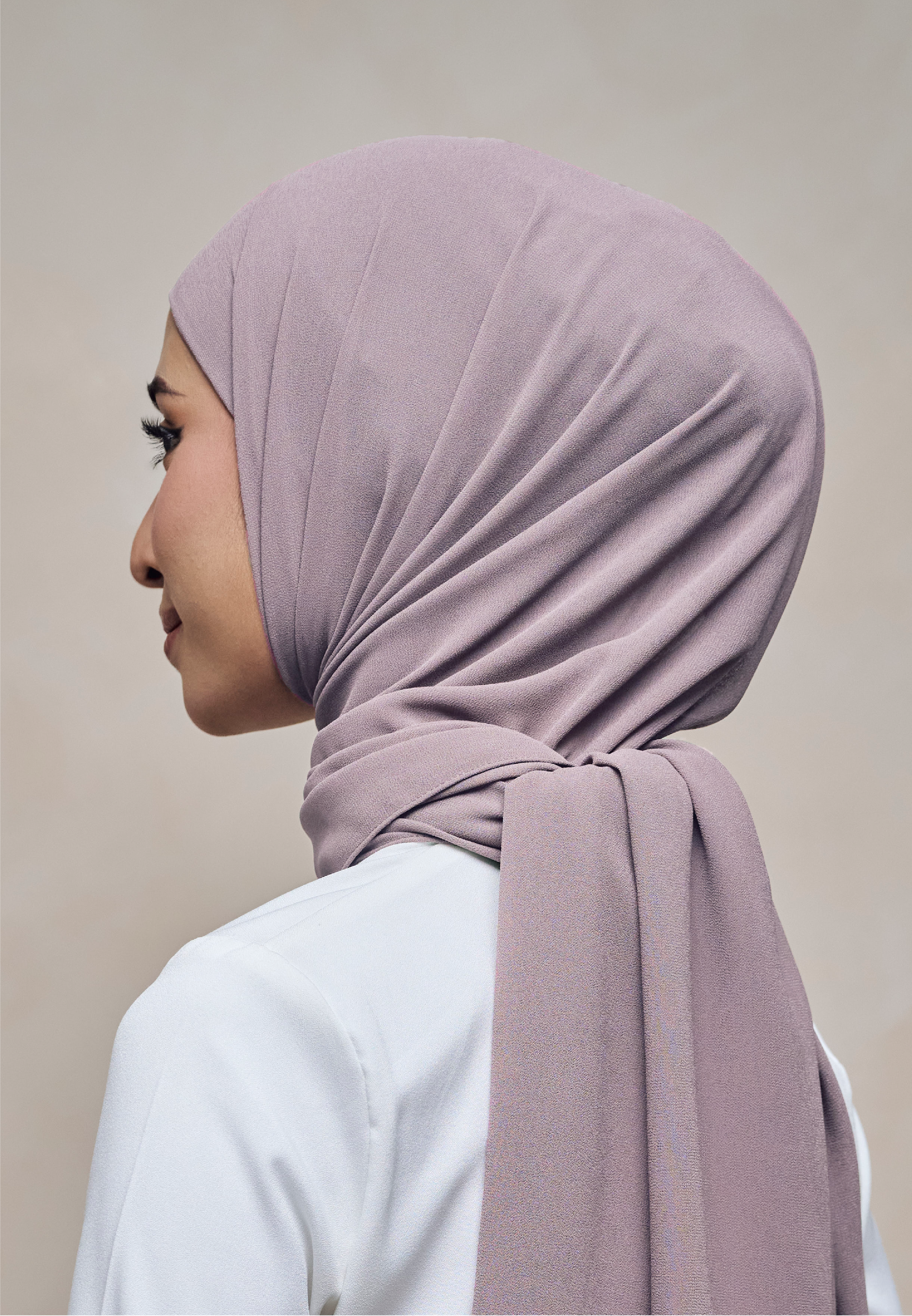 ELZA INSTANT SHAWL - PURPLE LACE